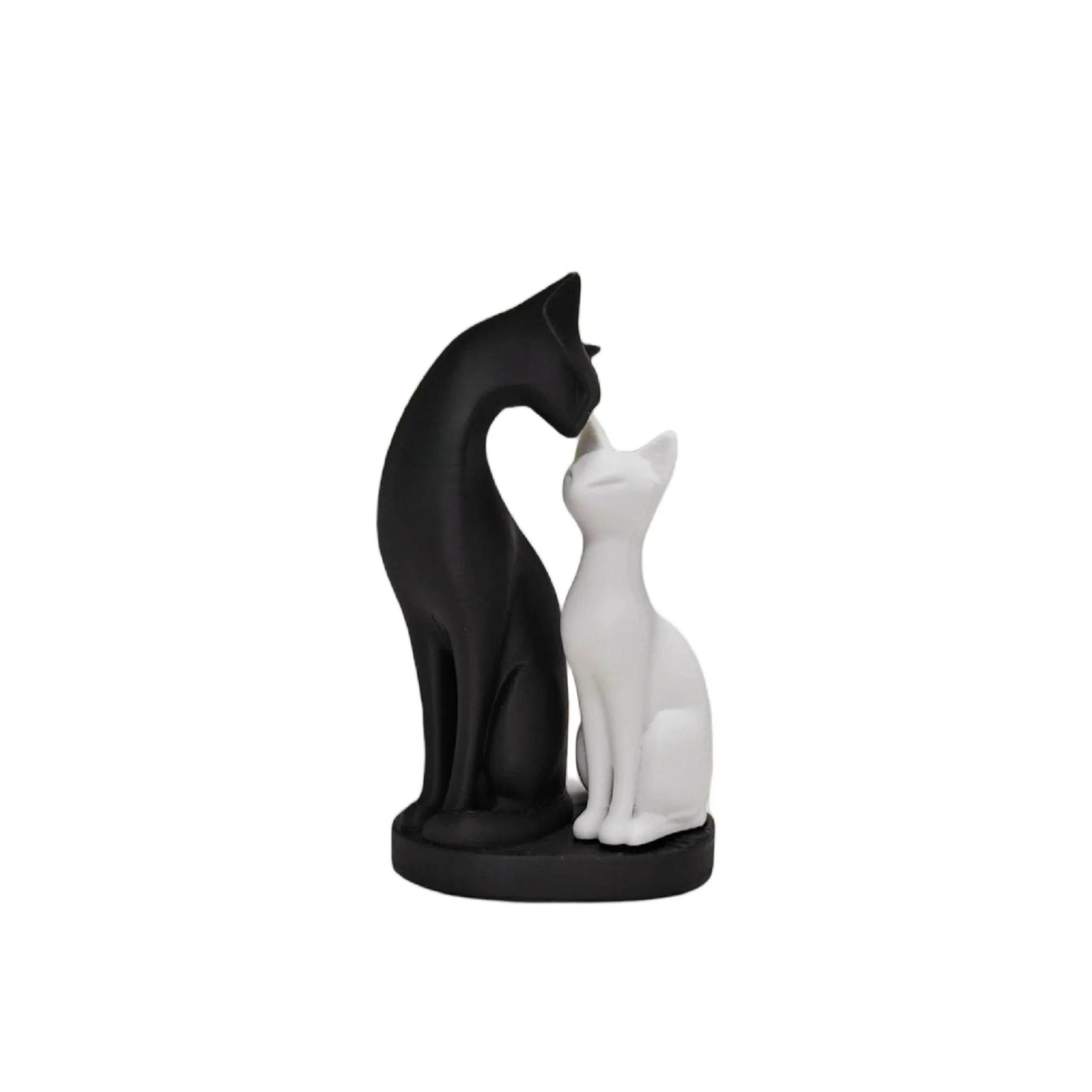 Elegant Silhouette Cat Sculptures  Modern Minimalist Feline Decor 6