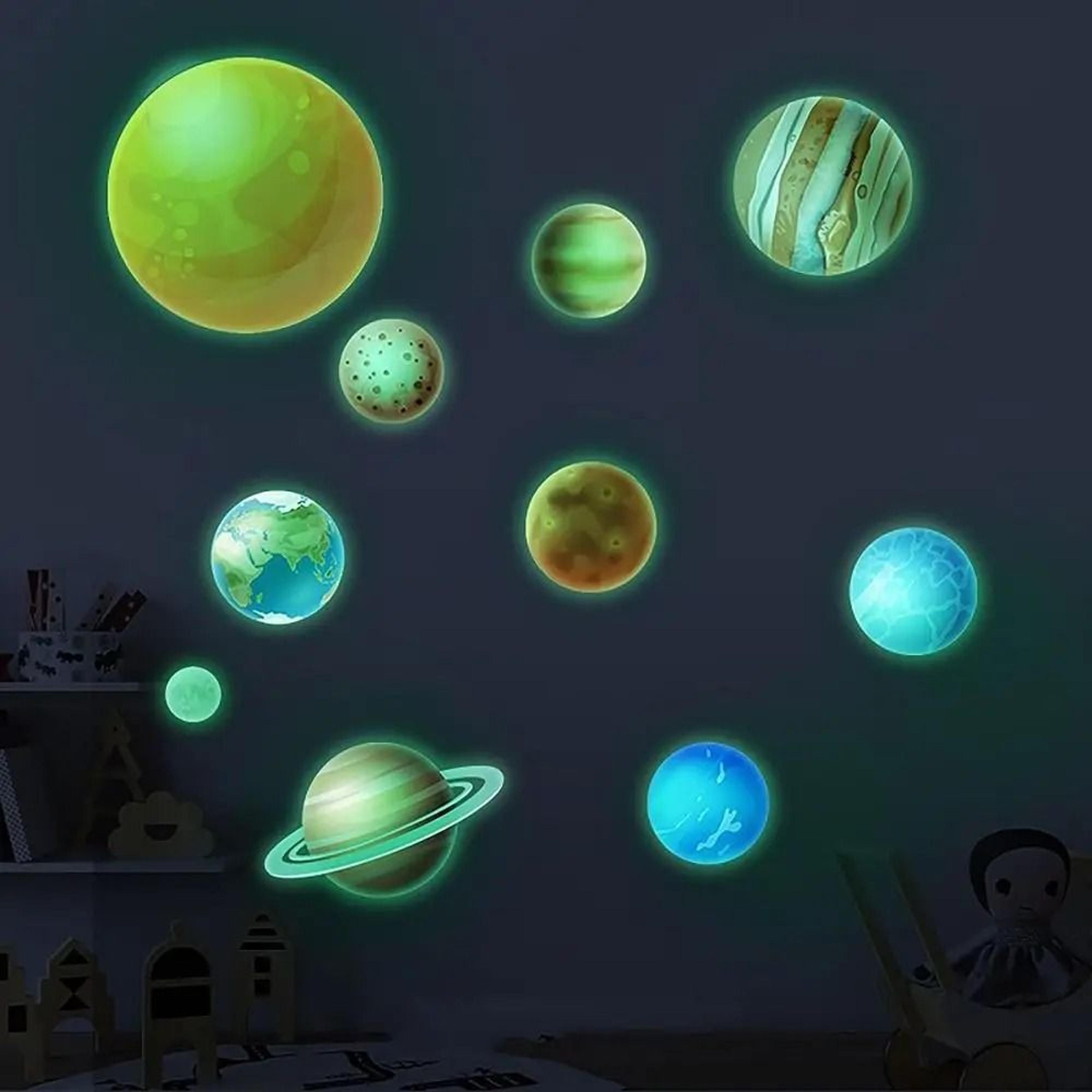 Cosmic Glow Luminous Planet  Star Set  DIY Fluorescent Wall Decals 3