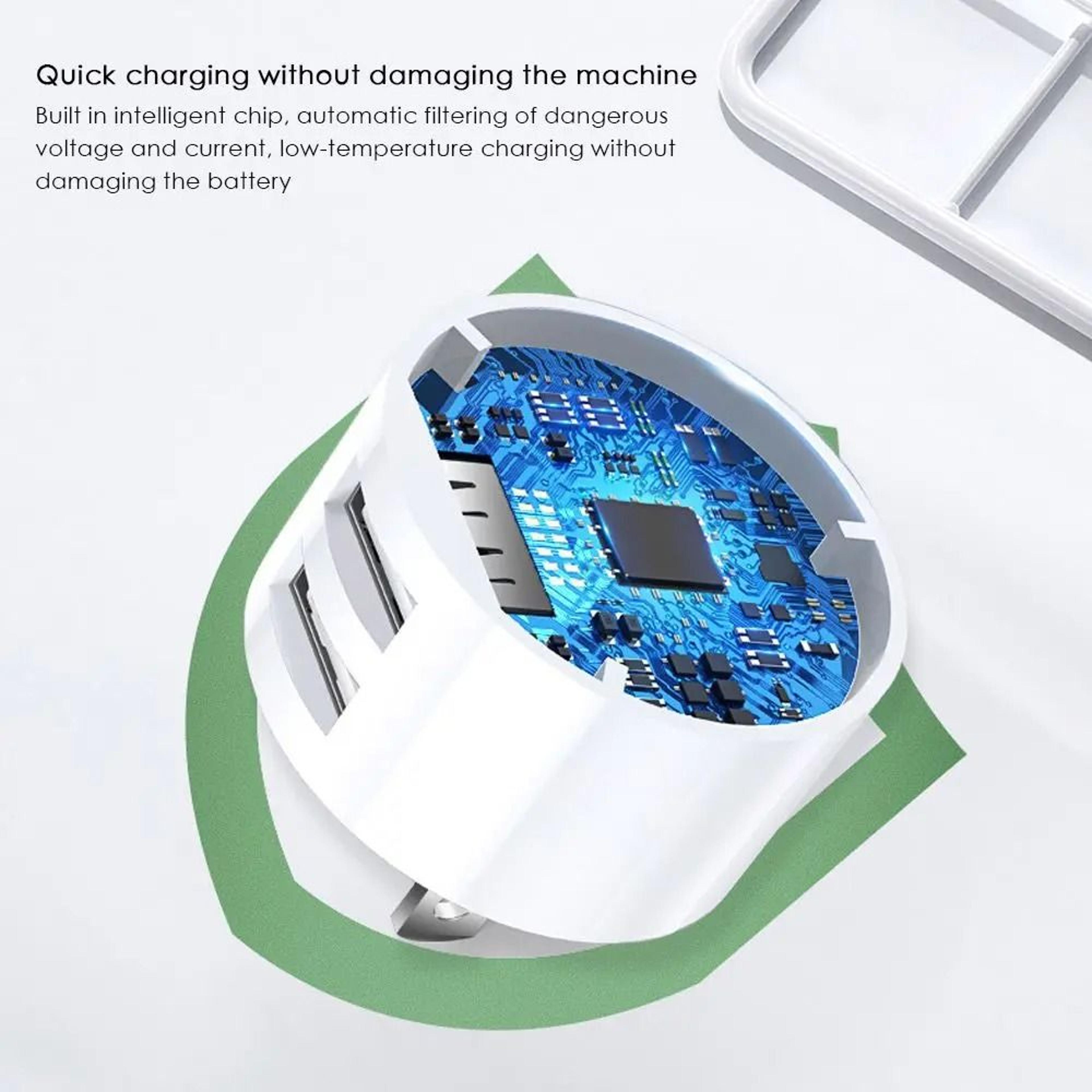 Mini 21A Quick Charge Wall Charger  Dual USB Travel Adapter  HighYield Mobile Power Interaction Hub 2