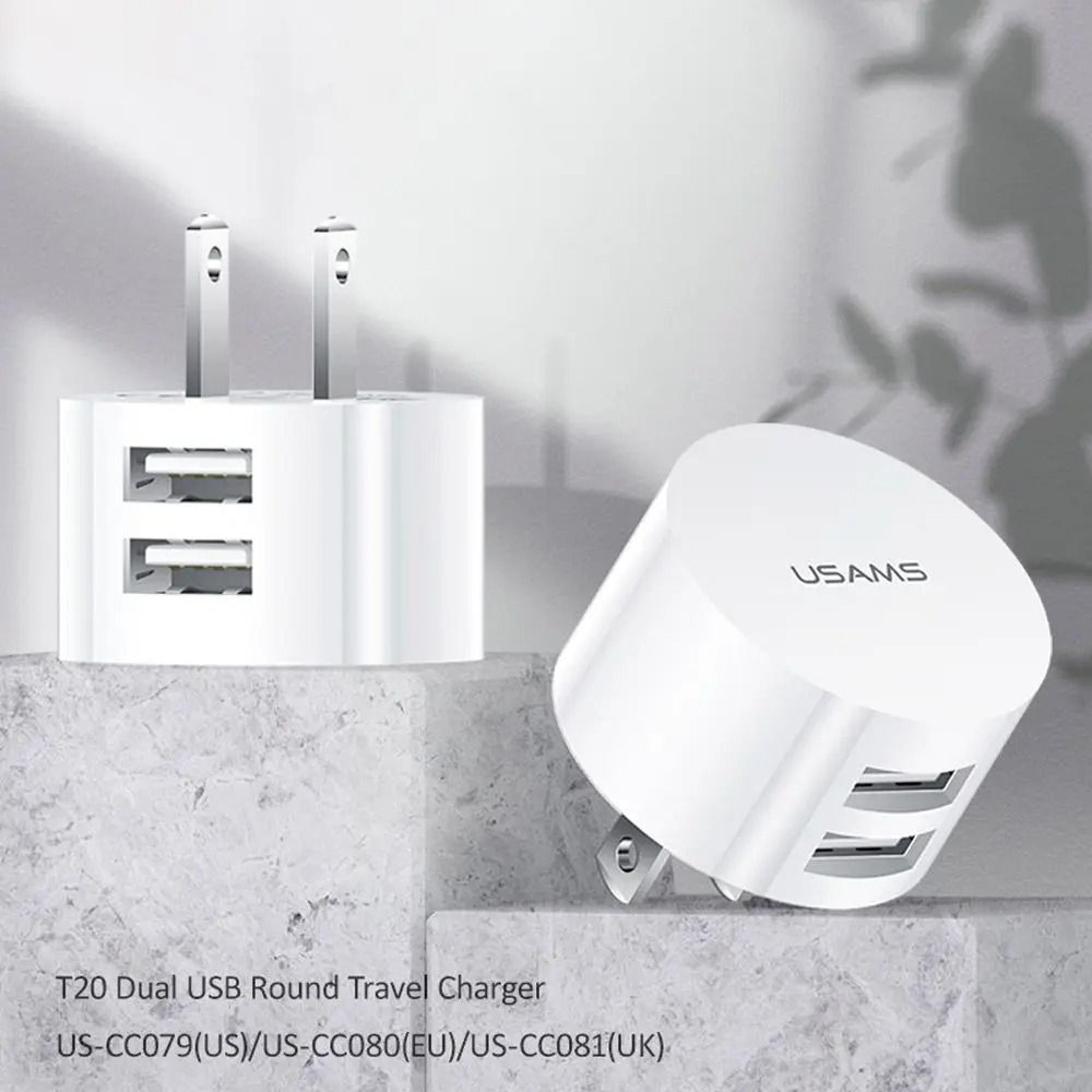 Mini 21A Quick Charge Wall Charger  Dual USB Travel Adapter  HighYield Mobile Power Interaction Hub 3