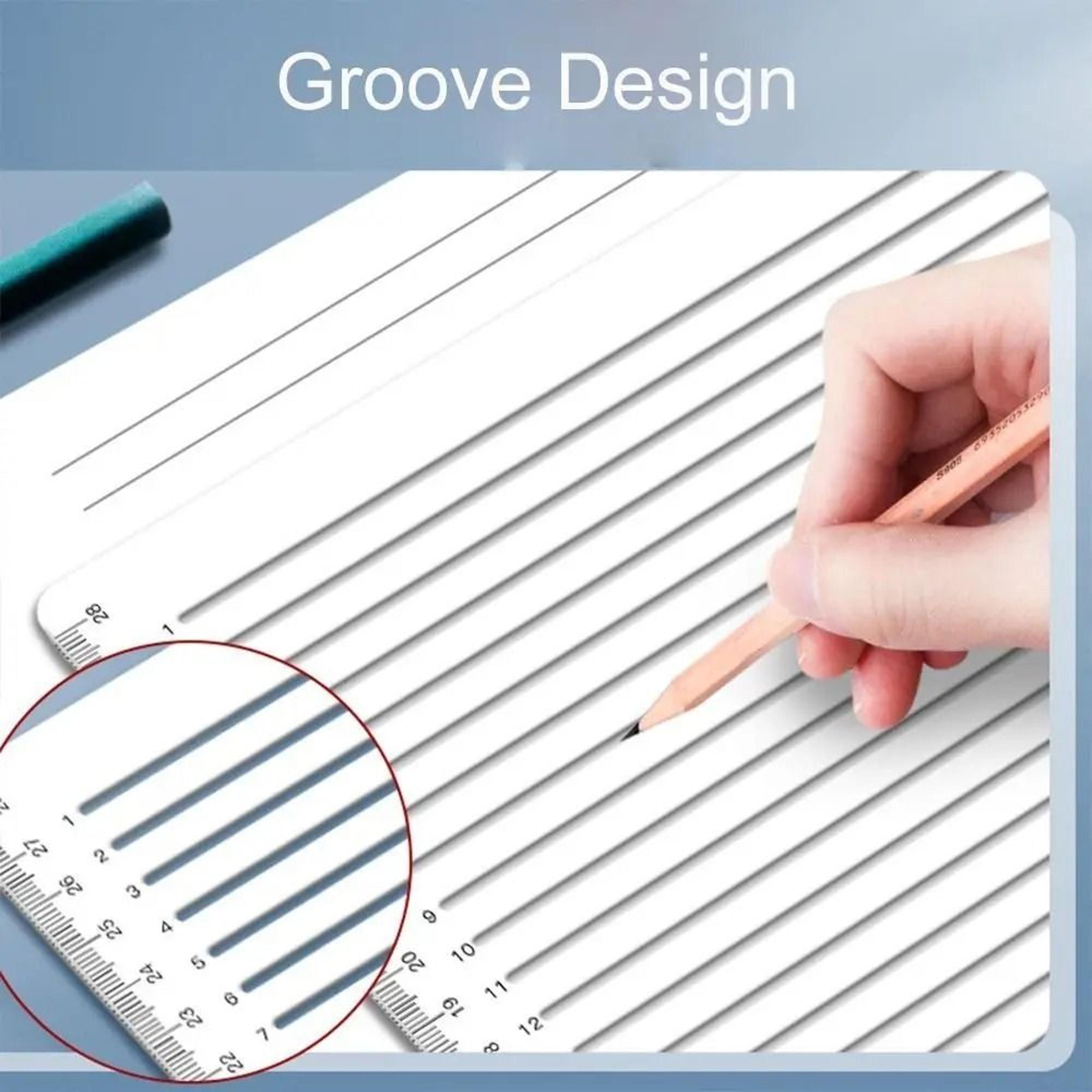 Calligraphy Stencil Ruler  Transparent StraightLine Template  HighYield Calligraphic Interaction Hu 2