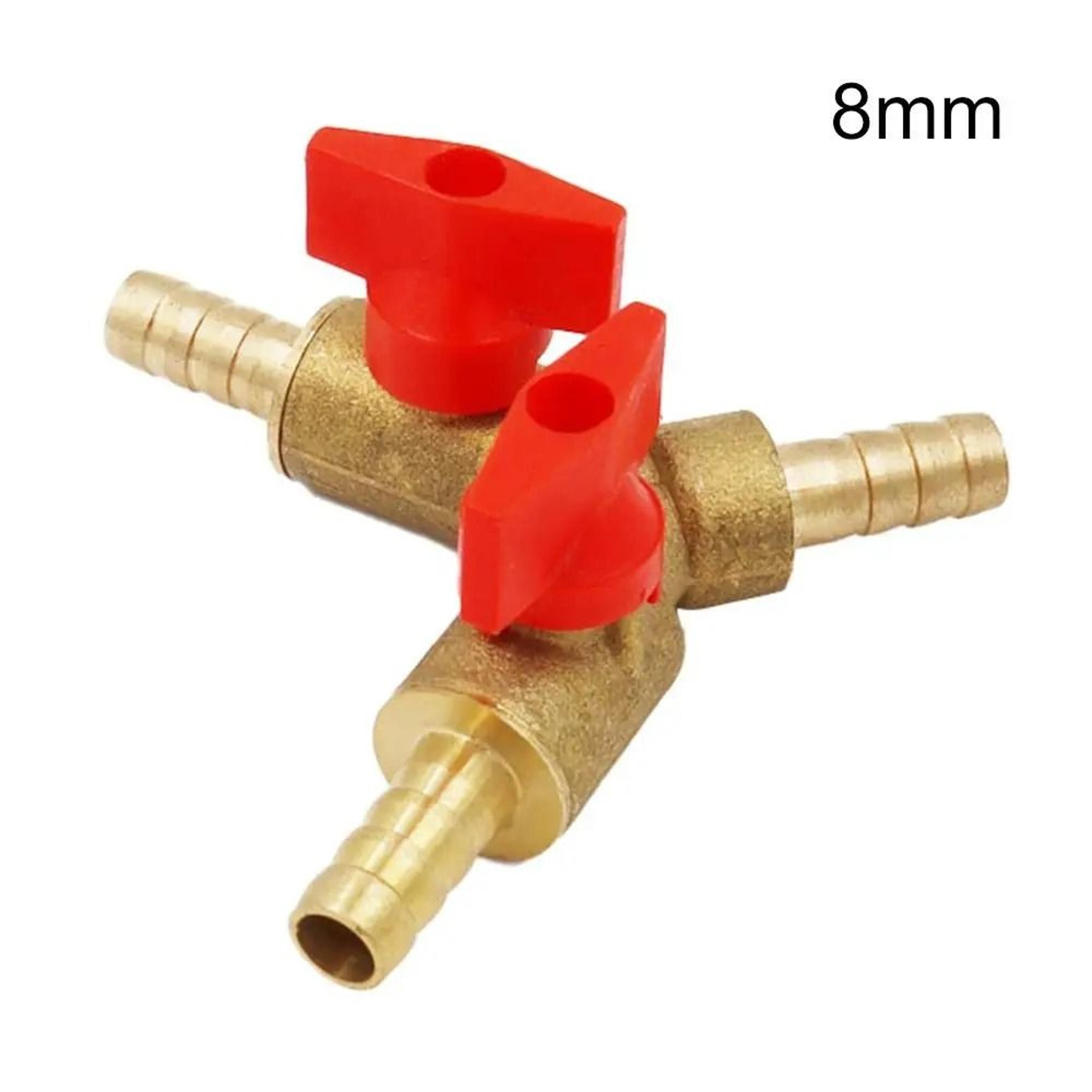 Hose Barb YType ShutOff Valve  3Way Brass Ball Valve Connector  HighYield Fluid Interaction Hub 6