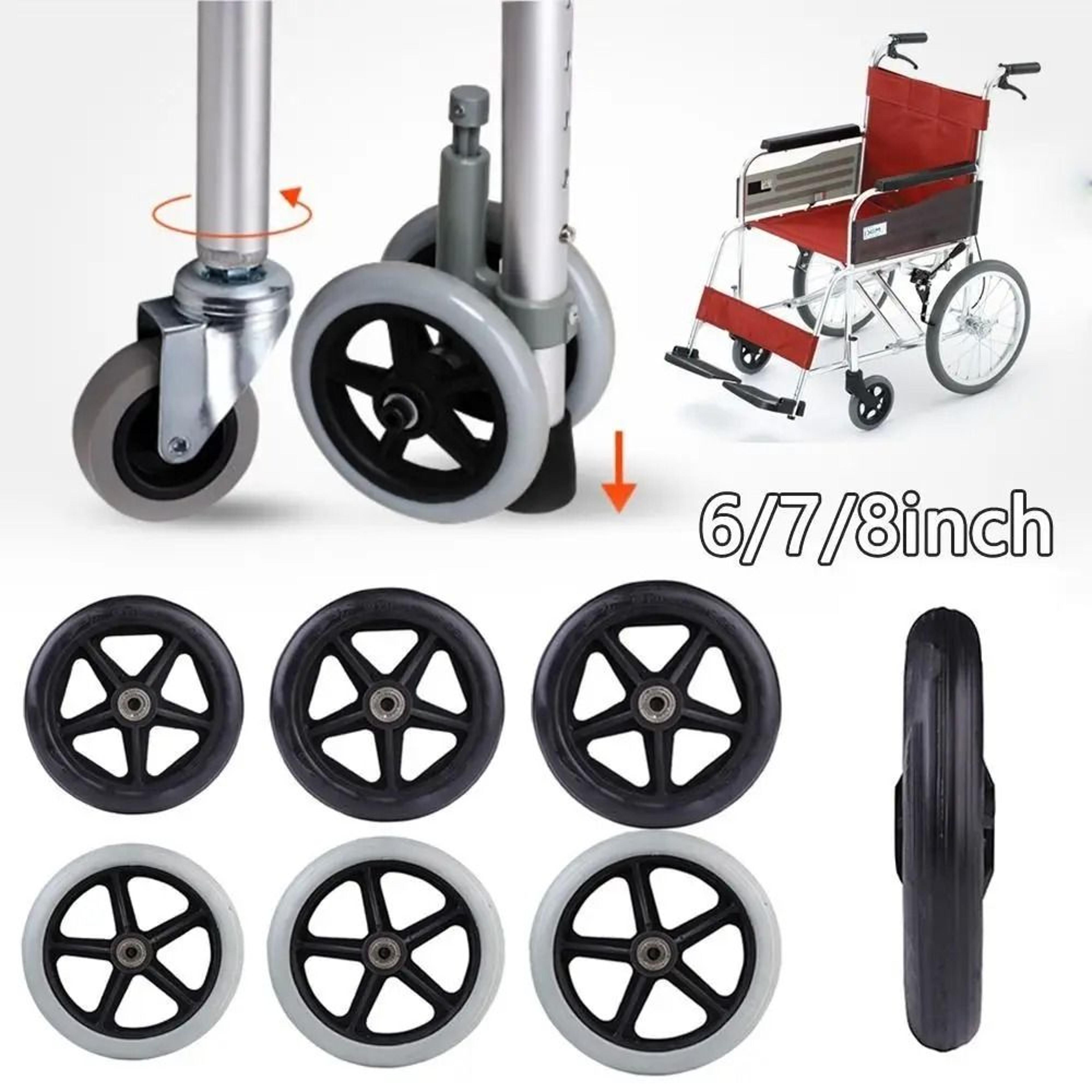 Wheelchair Front Castor Wheels  HeavyDuty Solid Tire Replacement  HighYield Logistical Interaction  0