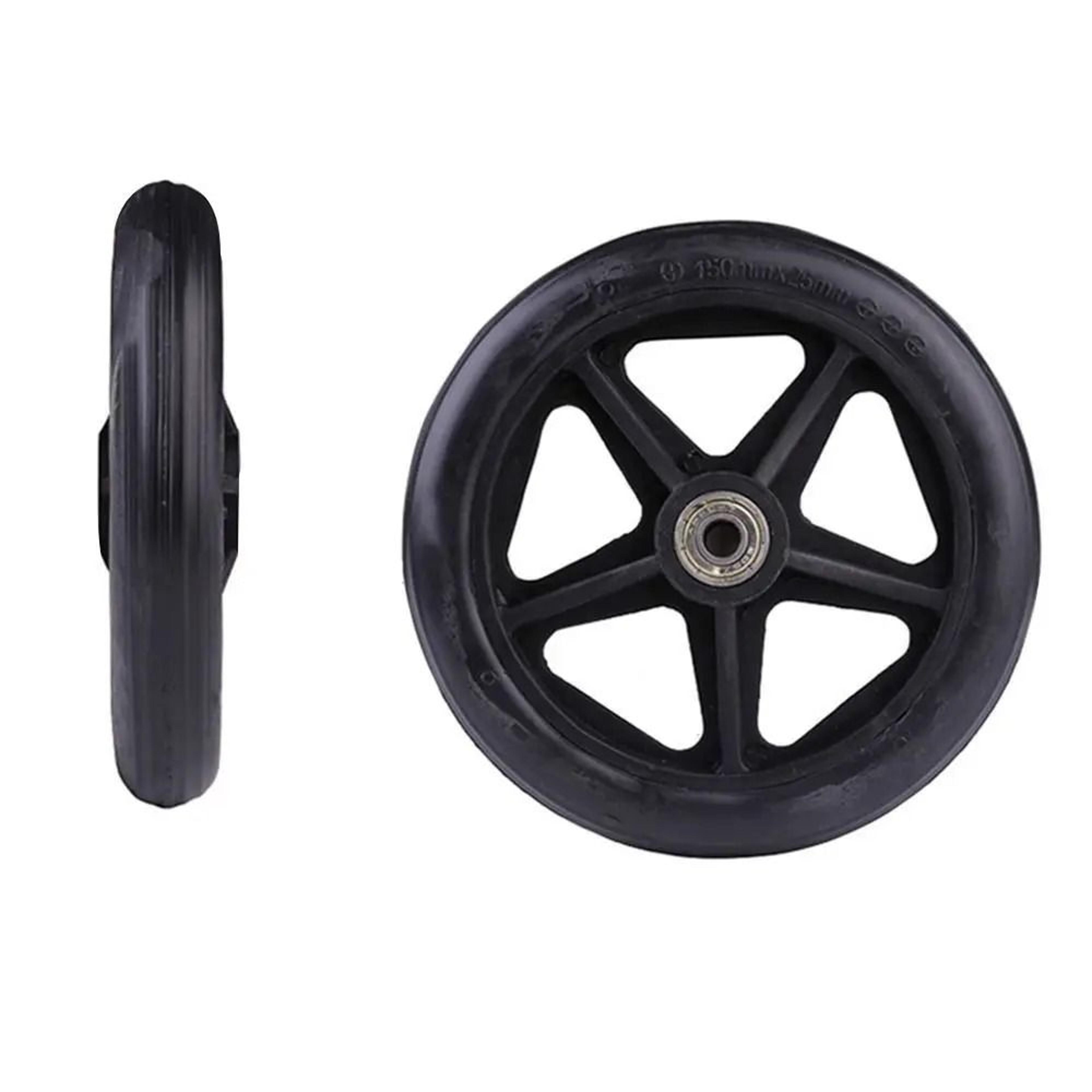 Wheelchair Front Castor Wheels  HeavyDuty Solid Tire Replacement  HighYield Logistical Interaction  14