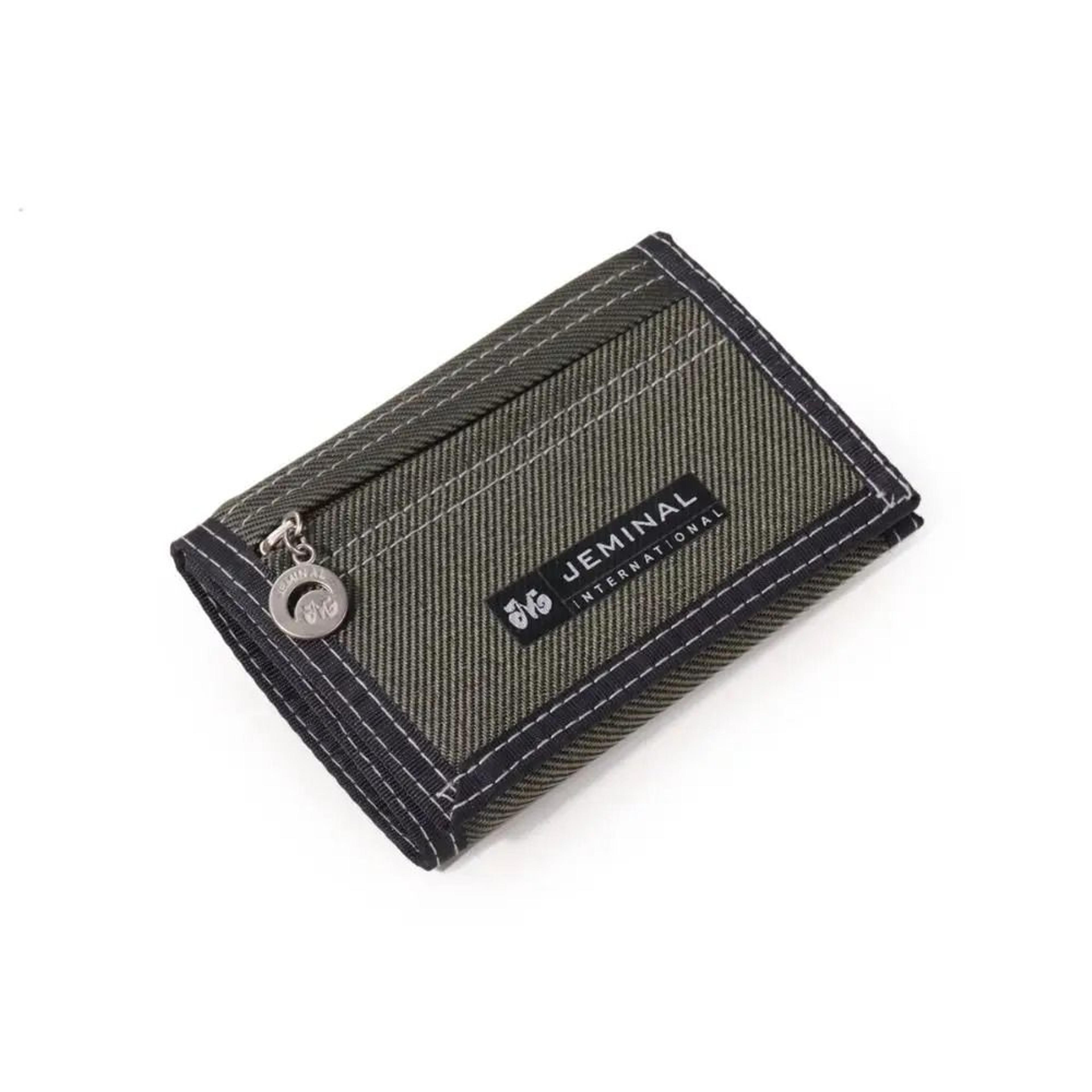 canvas trifold portable wallet – multi-functional short change purse – high-yield logistical interaction hub