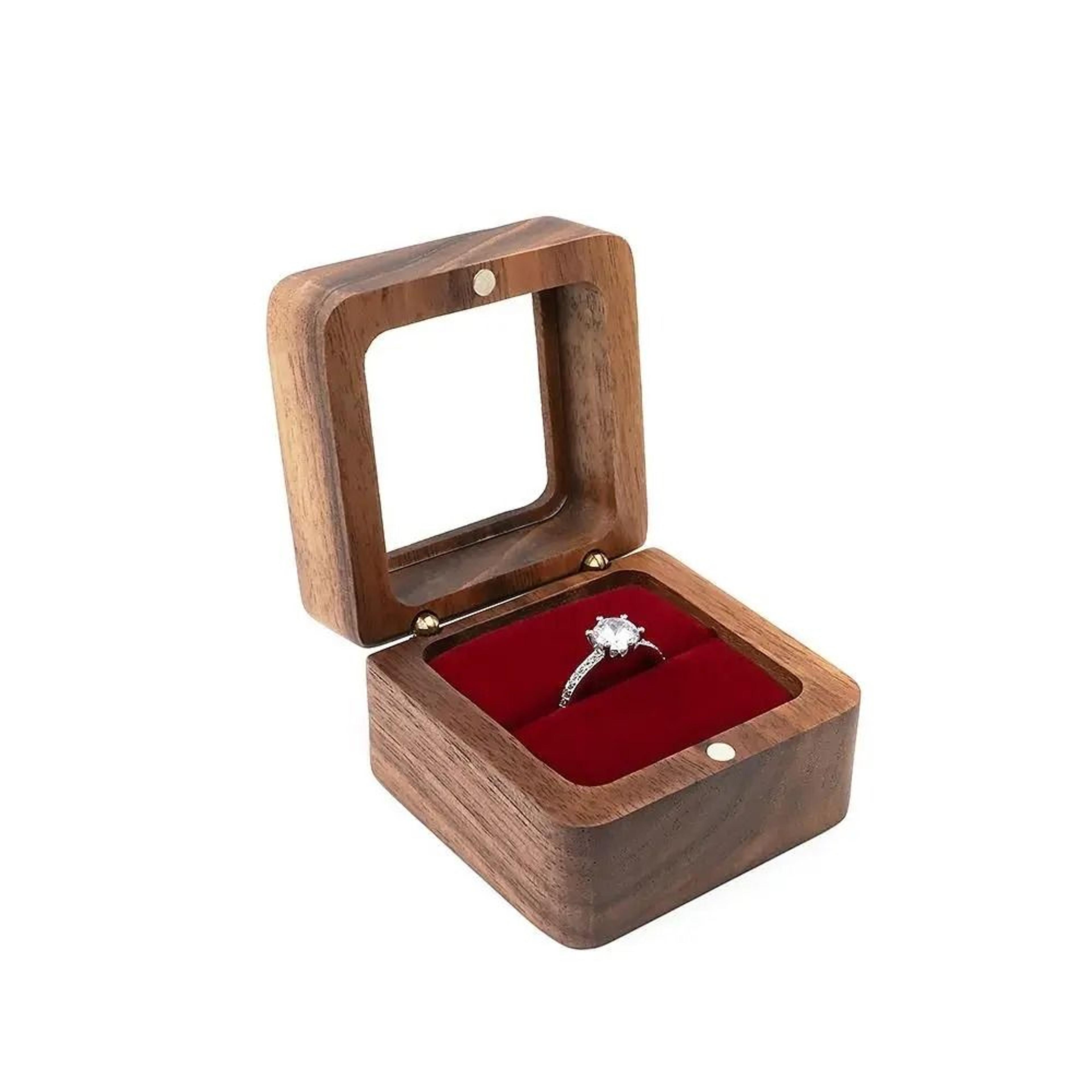 Wooden Lover Ring Box  Engagement  Wedding Display  HighYield Romantic Interaction Hub 6