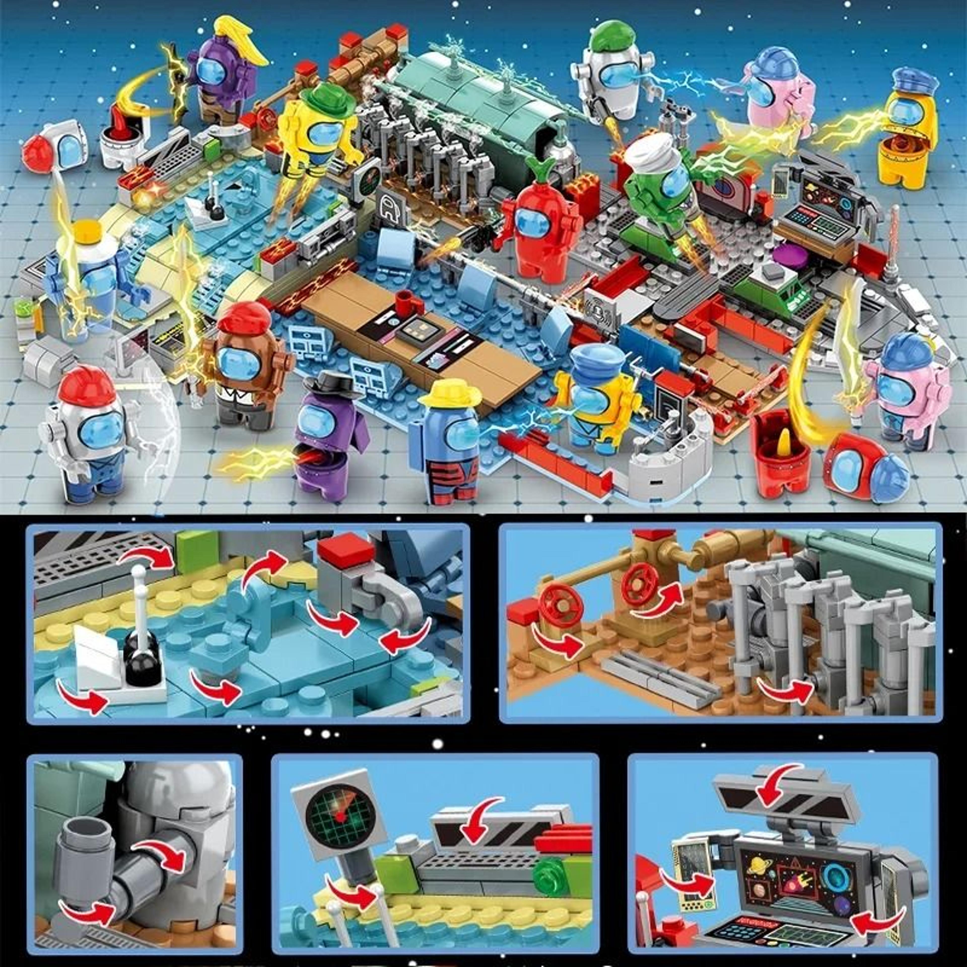 Space Werewolf Killer Building Set  Internal Ghost  Civilian Figures  HighYield Suspense Interactio 0