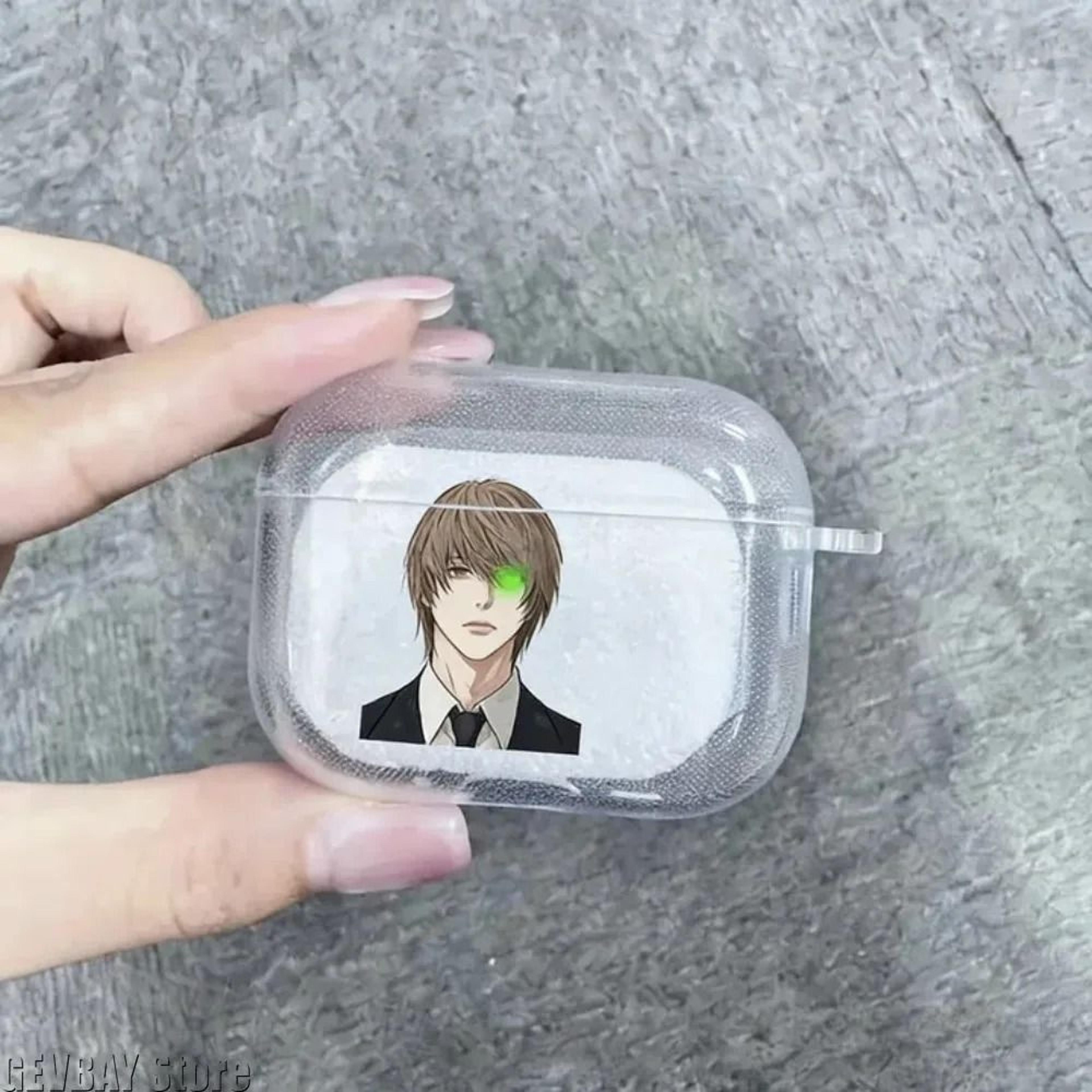 Death Note Anime Earphone Case  Yagami Light  Mikami Teru TPU  HighYield Audio Interaction Hub 1