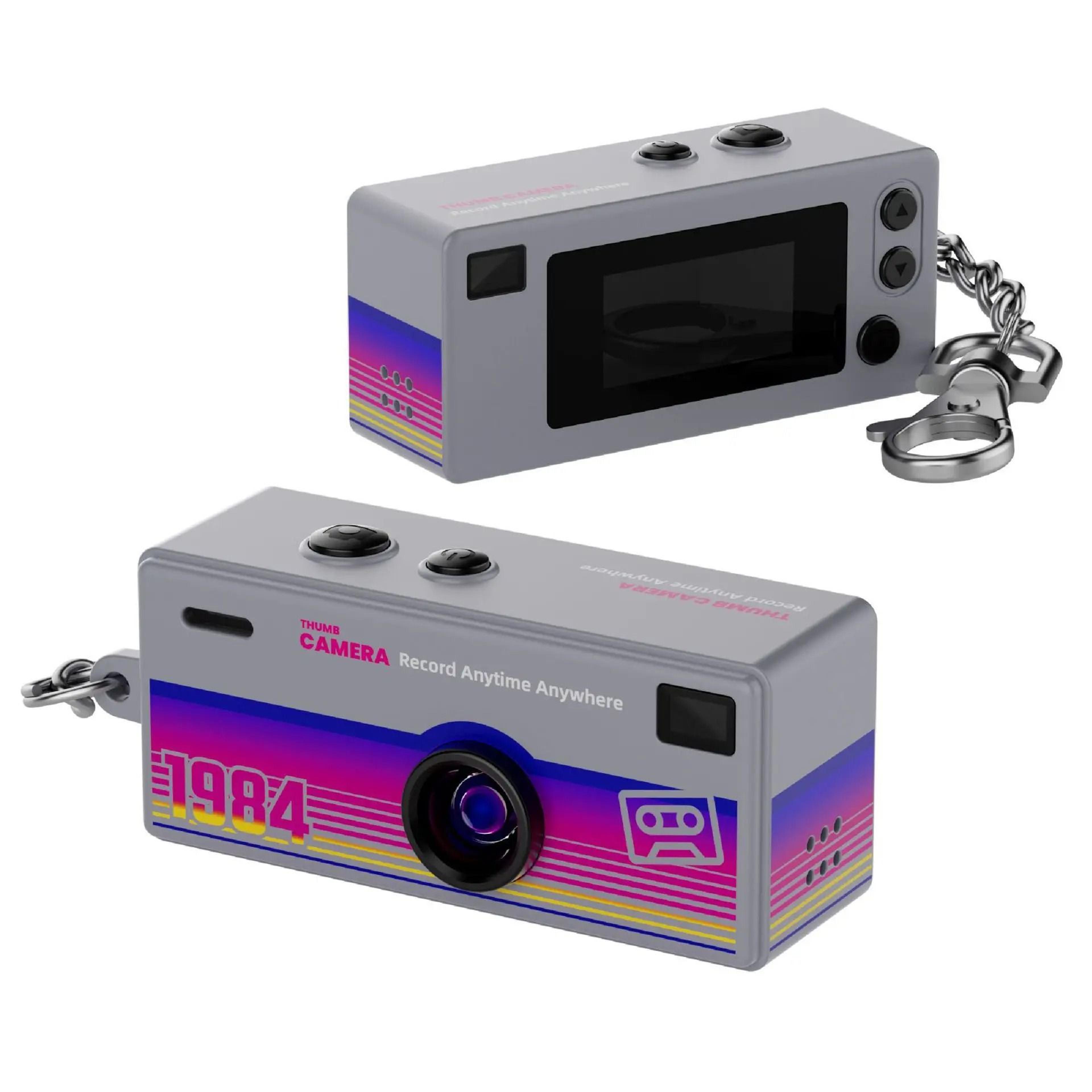 Retro 1984 Thumb Camera  Mini Keychain CCD Digital Camera  HighYield Nostalgic Interaction Hub 11