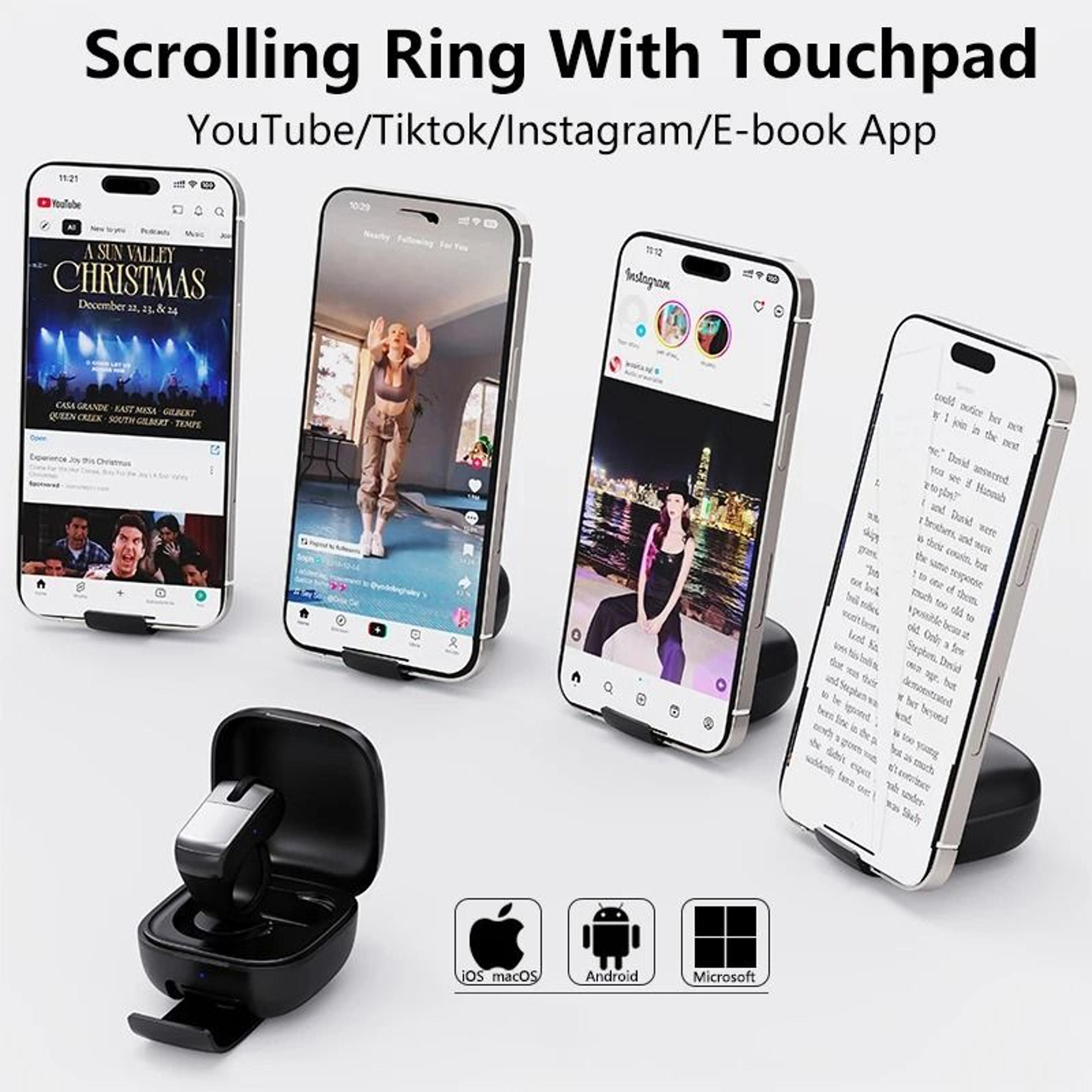 Mini Ring Mouse  Bluetooth DualMode Remote  HighYield Wearable Interaction Hub 5