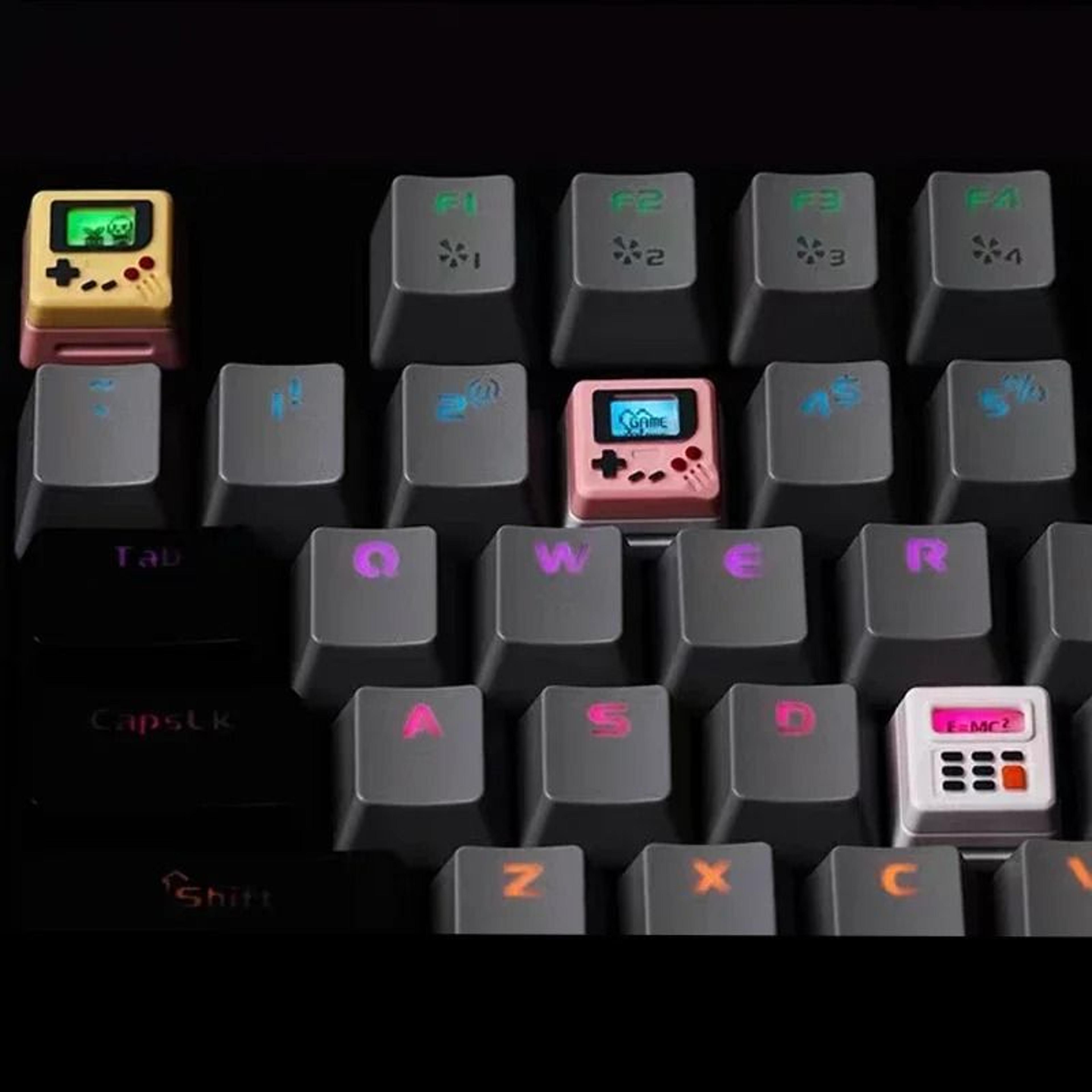 K04 Retro Computer Keycap Set  3in1 Translucent Artisan  HighYield Peripheral Interaction Hub 3