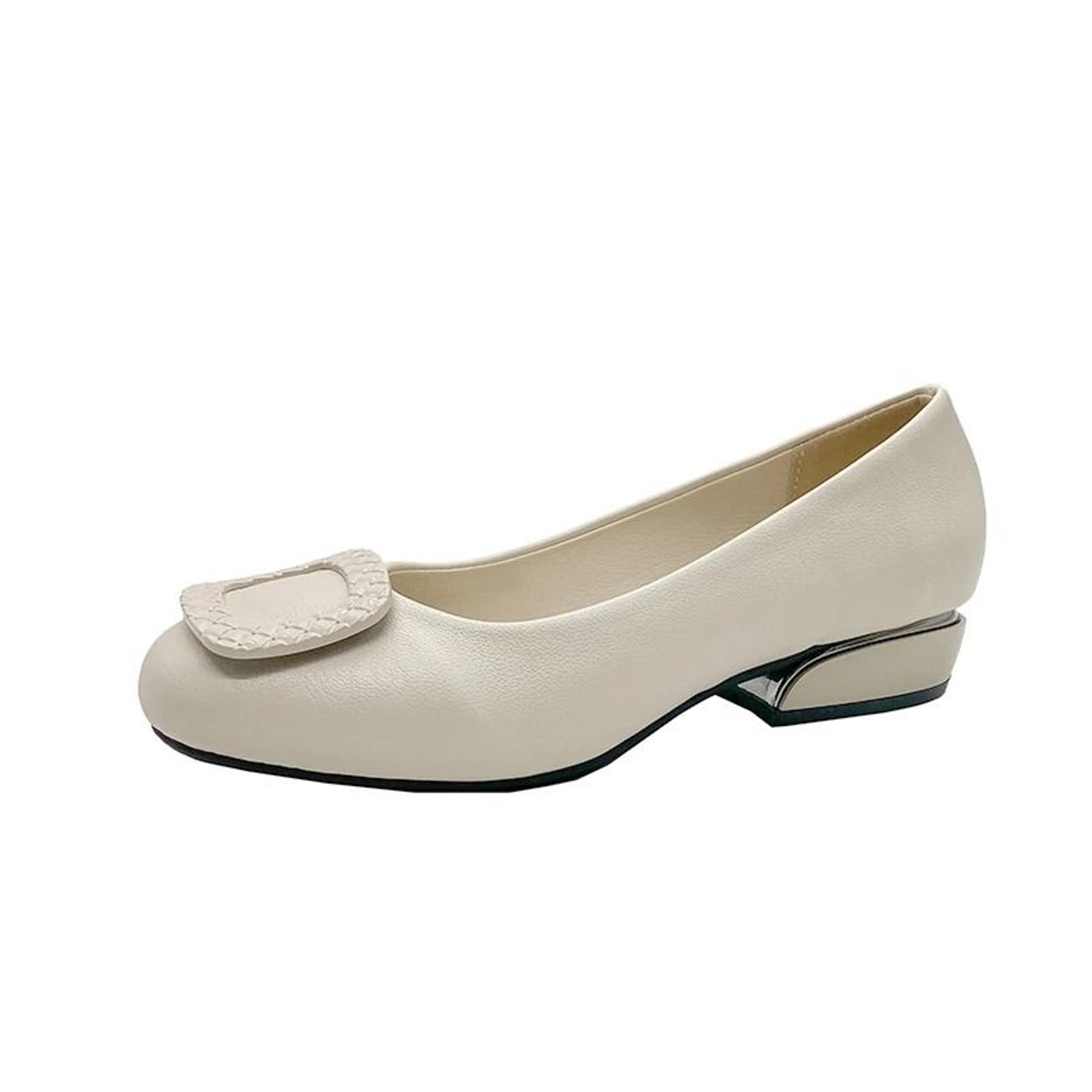 Comemore Fashion Red Pumps  Square Heel PU Leather Series  HighYield Comfort Interaction Hub 7