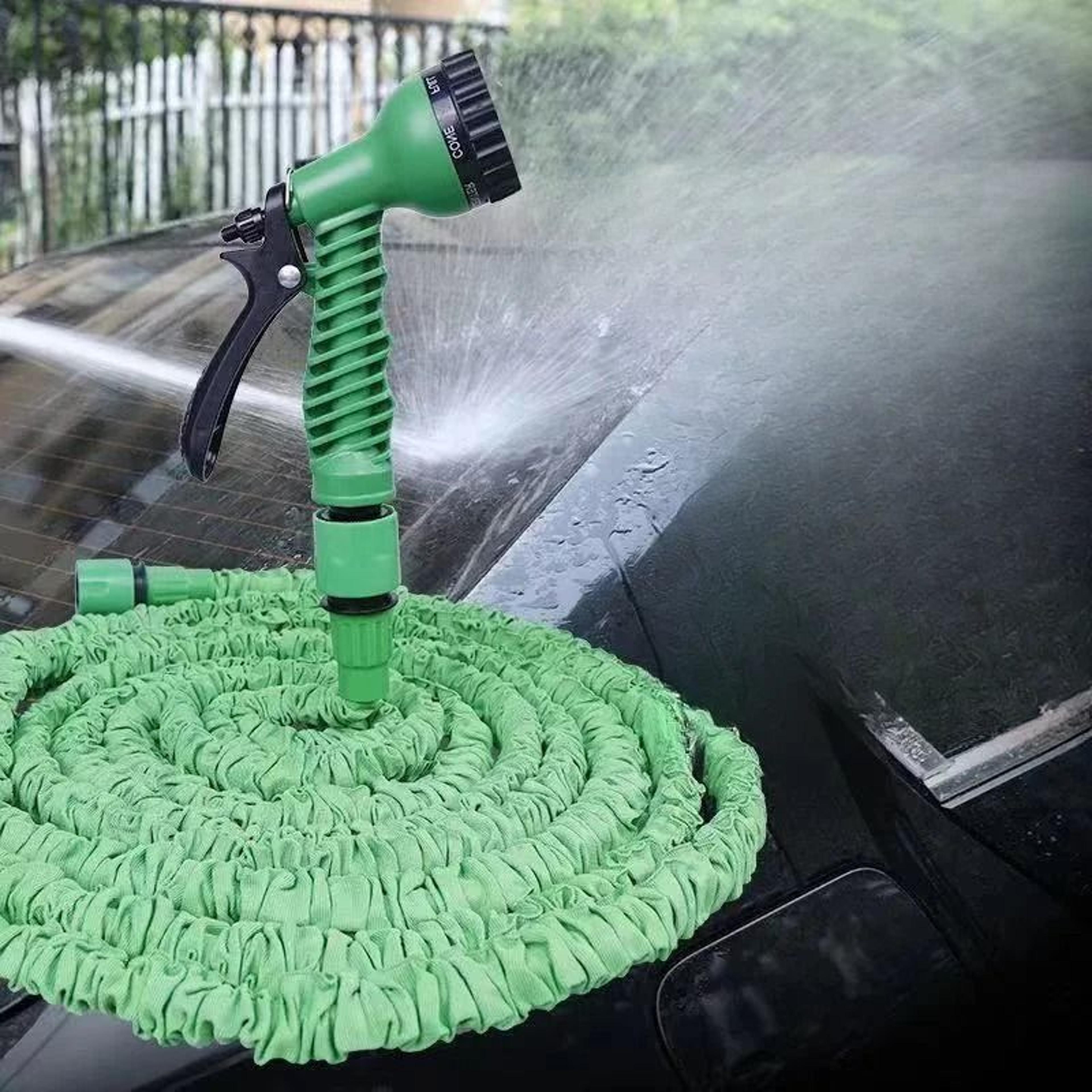 multi-functional telescopic expandable water hose system