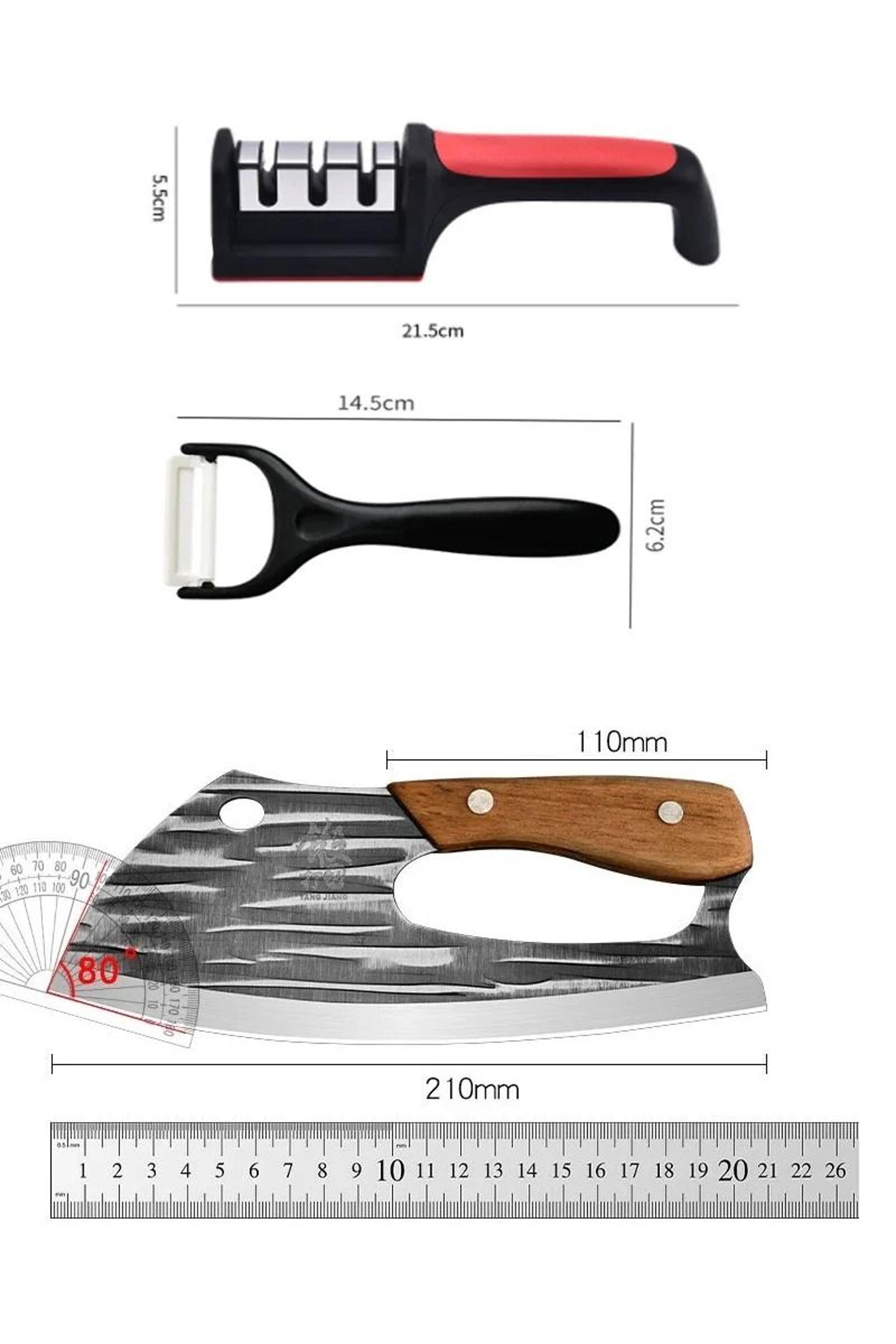 Handmade Forged HighCarbon Kitchen Chef Knife 5