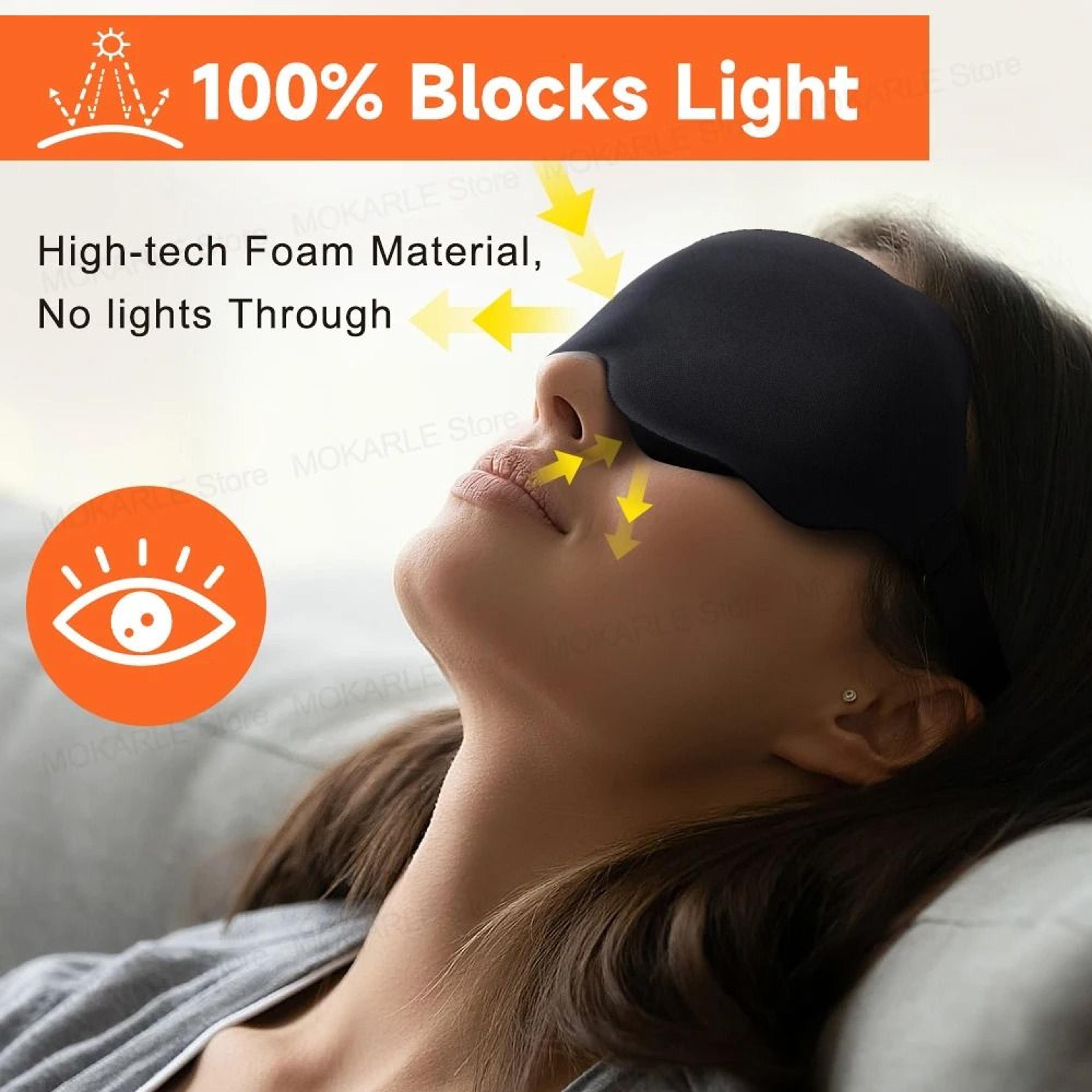 3D Contoured Blackout Sleep Mask 2