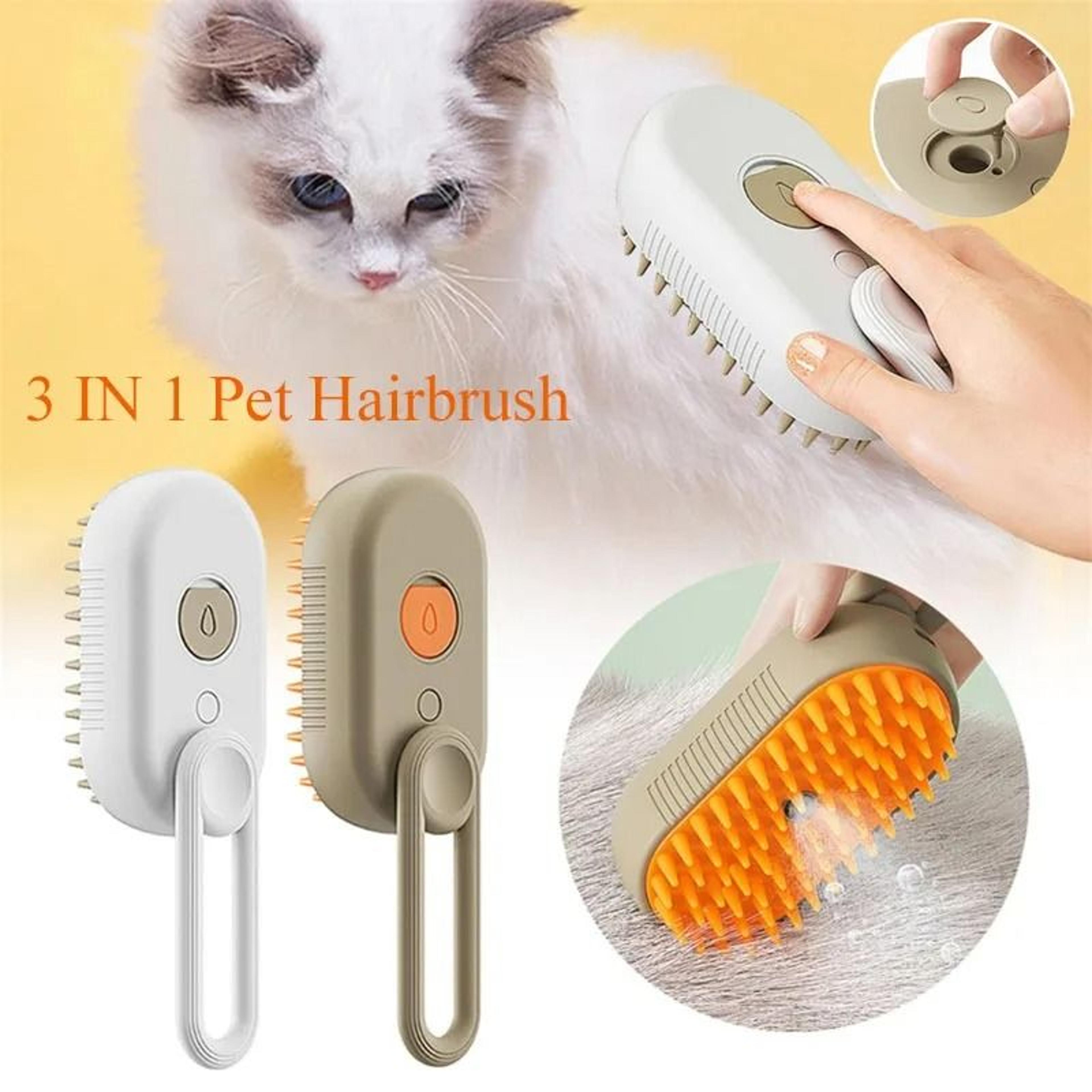 3in1 Pet Electric Steam Grooming Brush 1