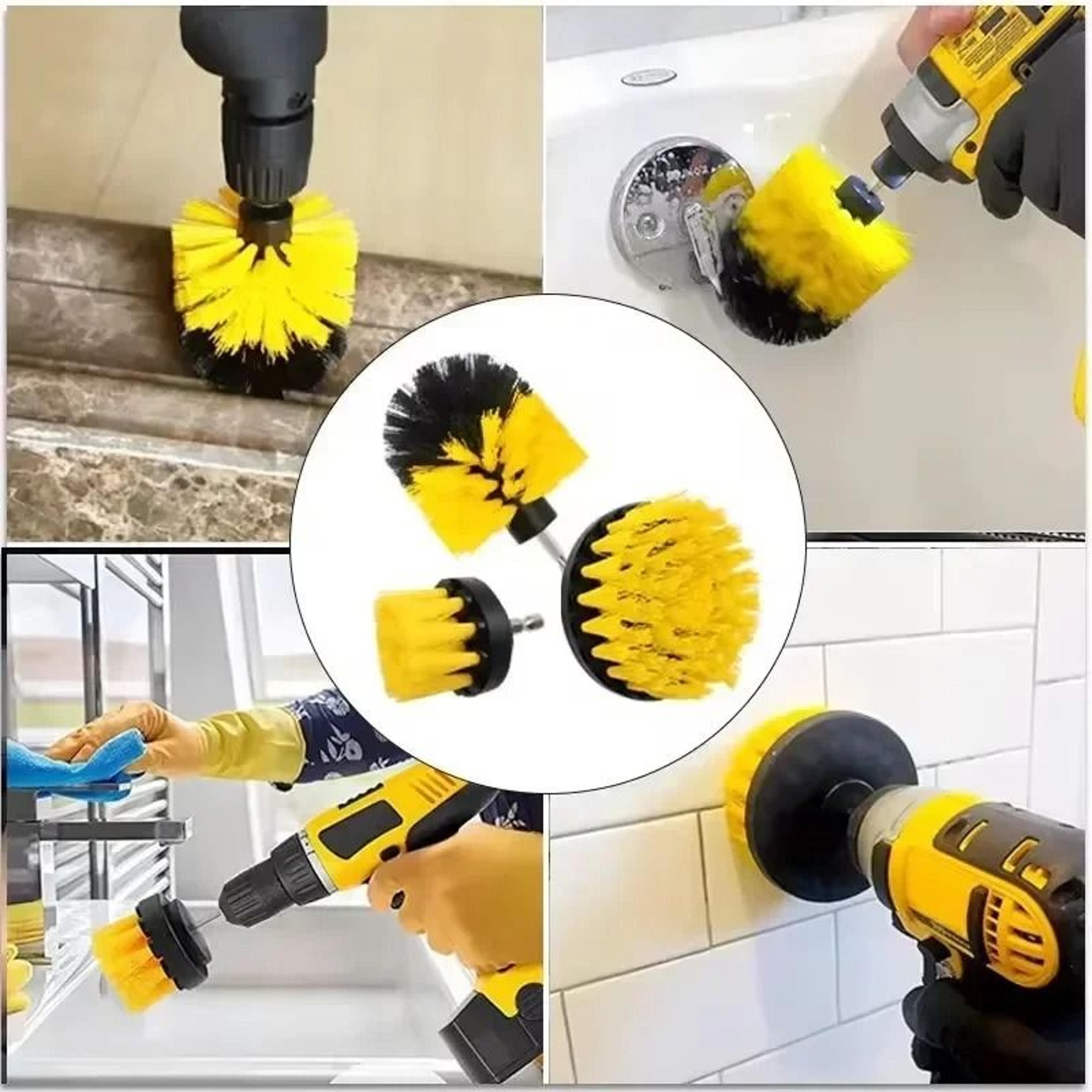 Power Drill Scrubbing Brush System 4