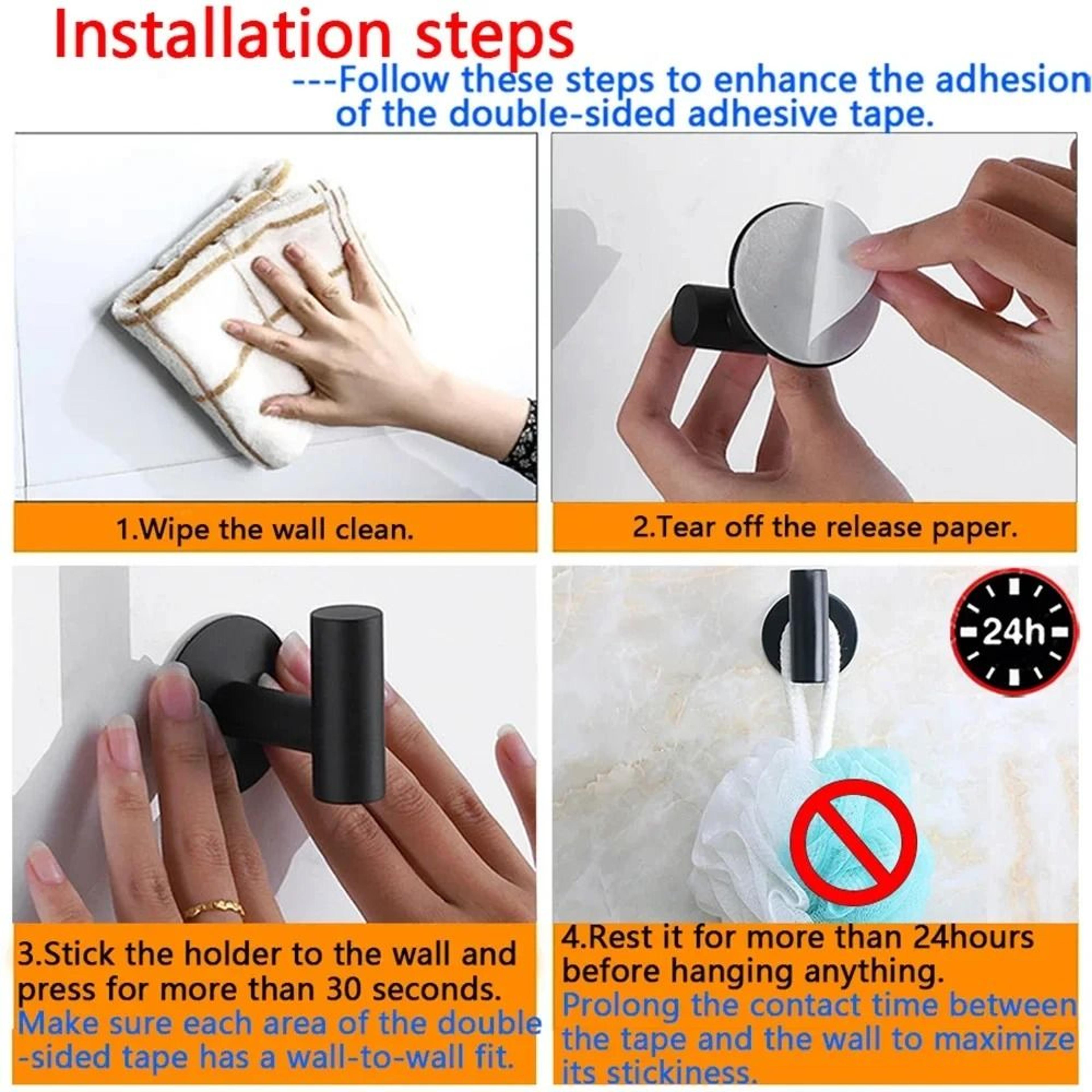 Stainless Steel HeavyDuty Adhesive Hooks 3