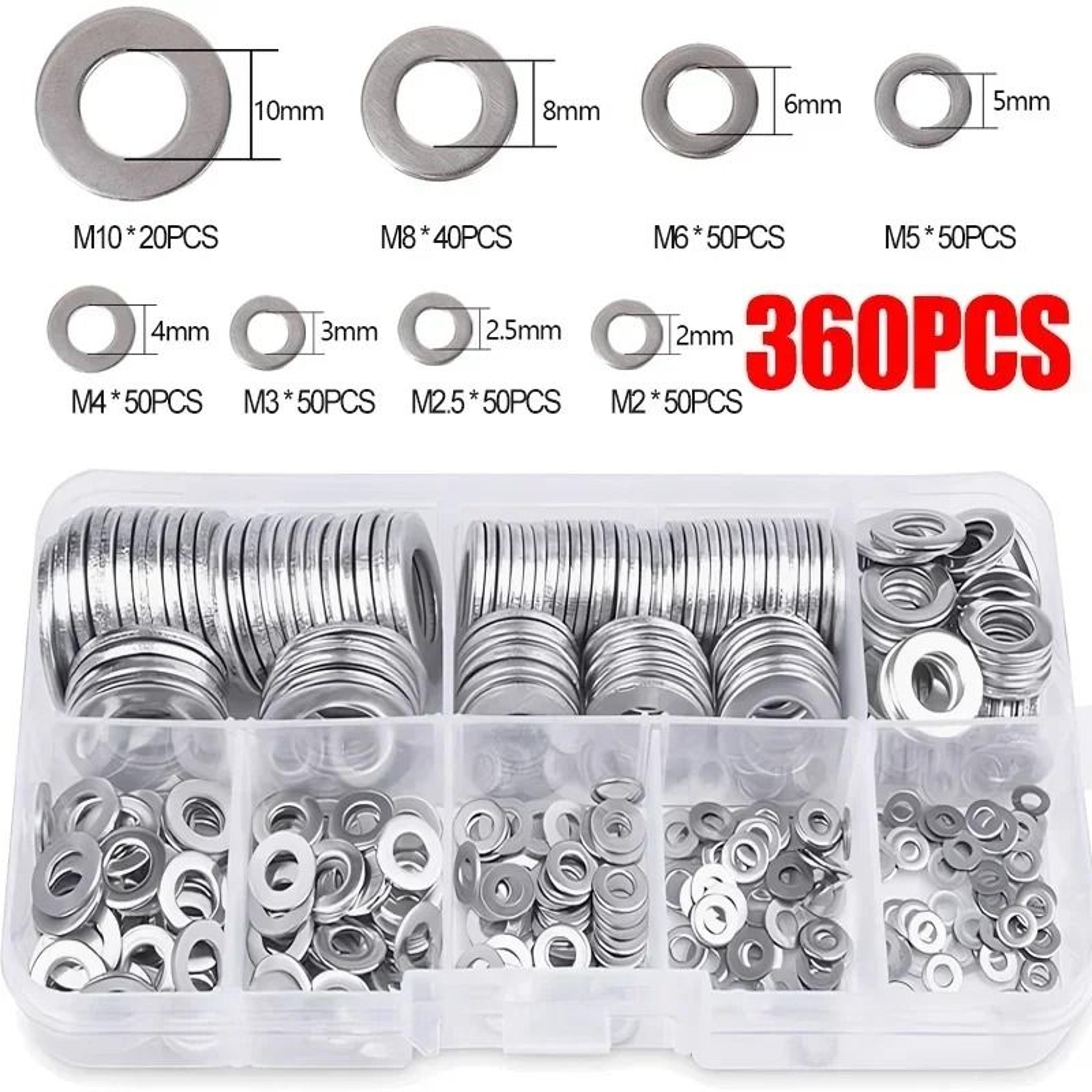 Stainless Steel Flat Washer Precision Assortment 8