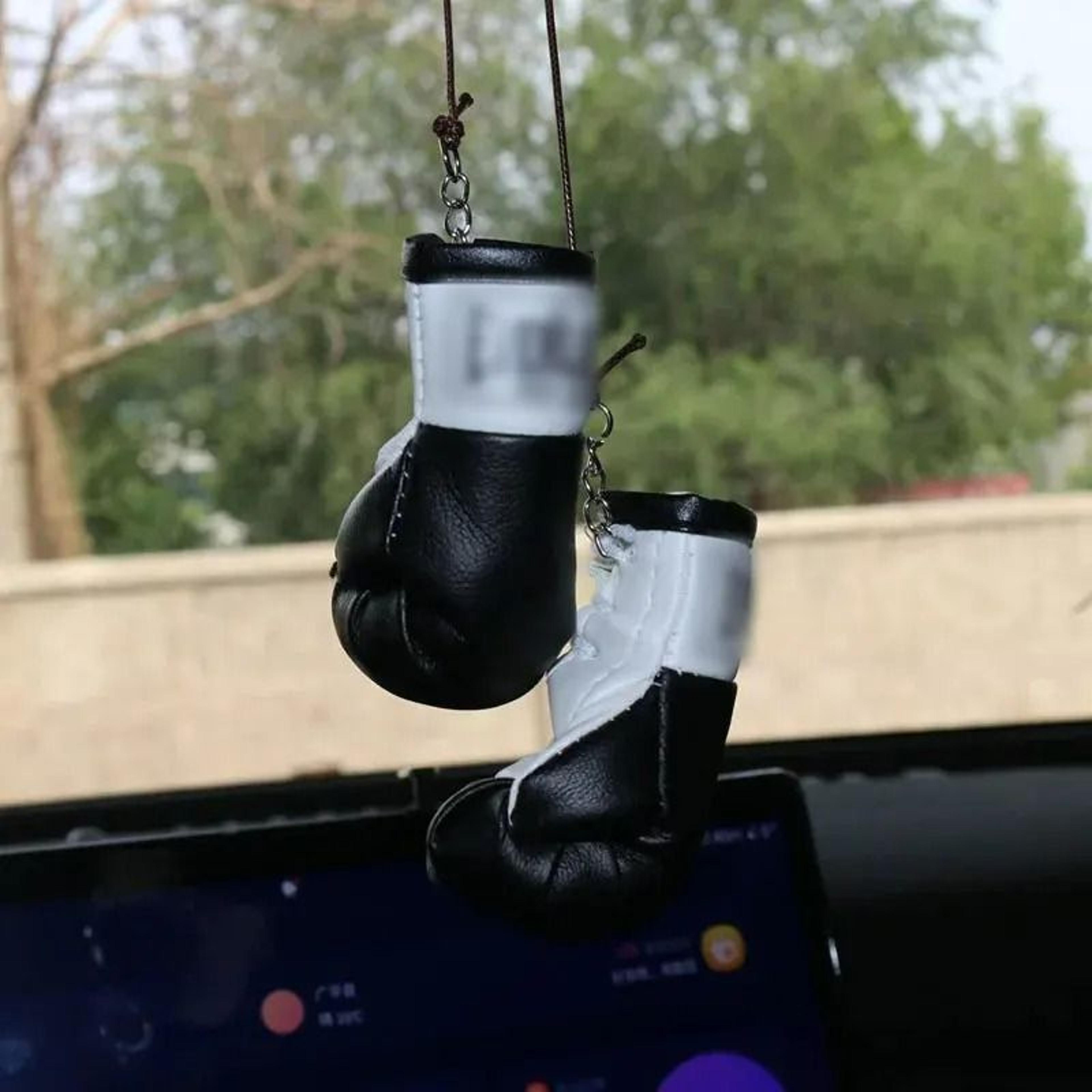 mini boxing glove rearview mirror hanging decoration