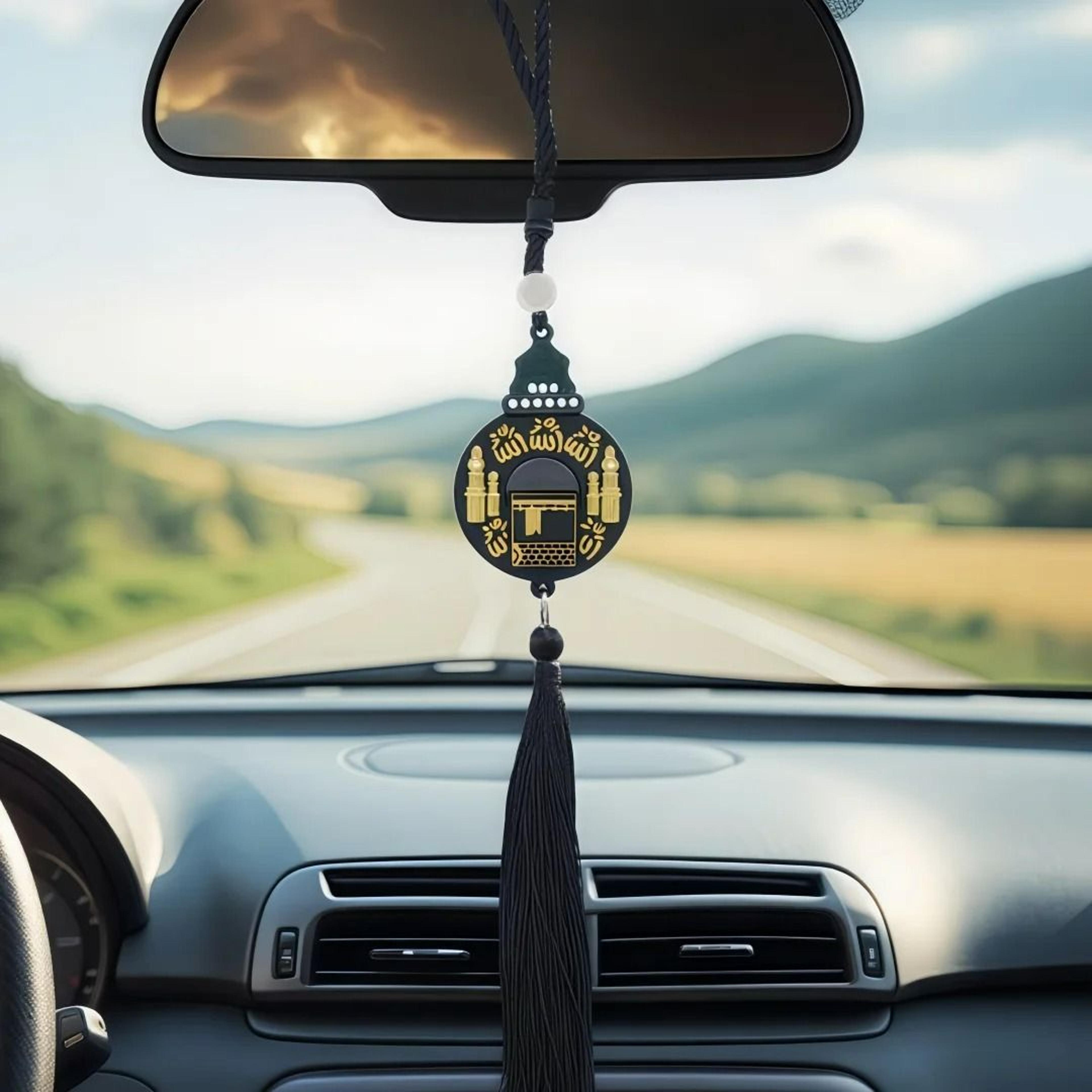 islamic moon & star rearview mirror hanging ornament