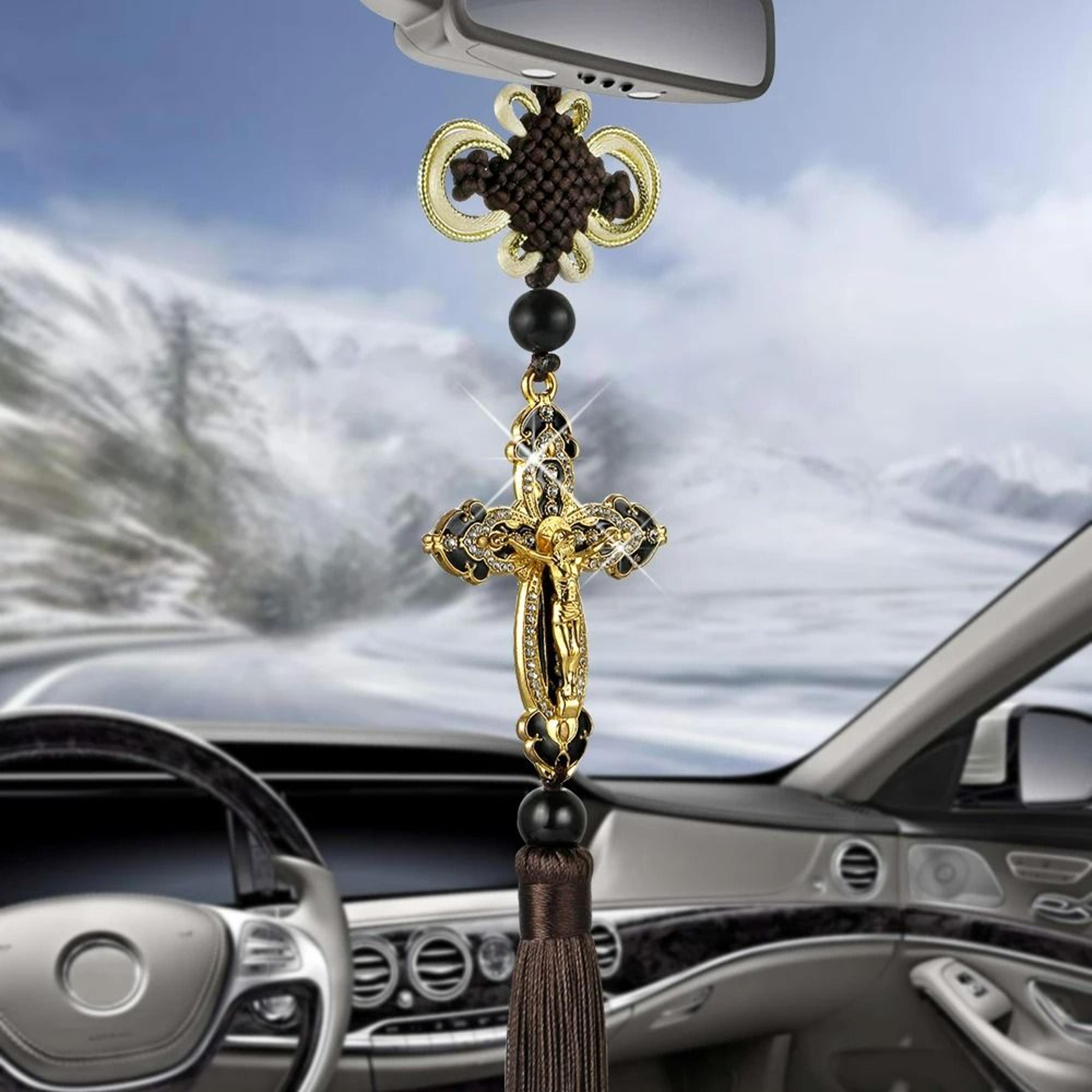 crucifixion mirror suspension – jesus figure cross series – high-yield spiritual interaction hub
