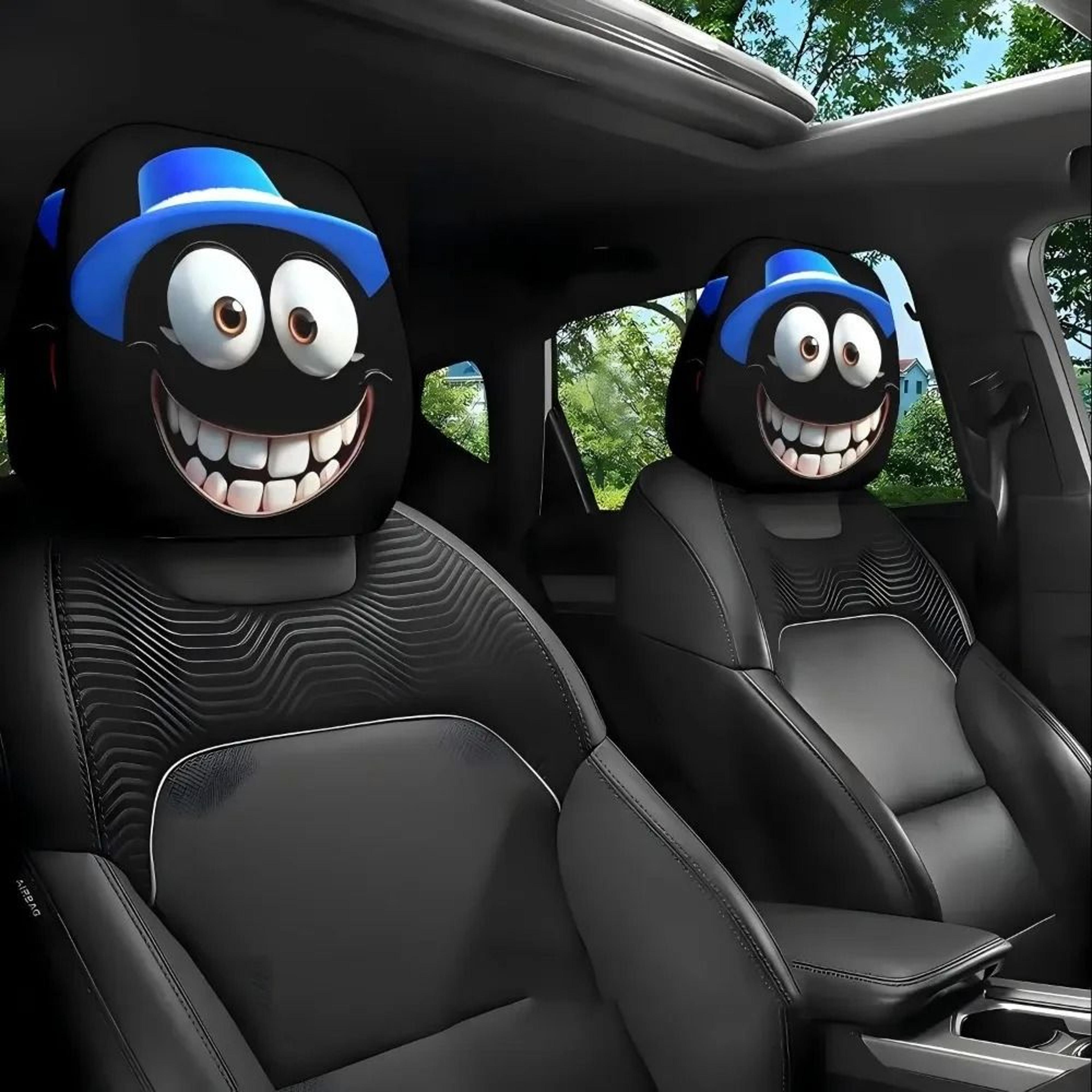 Universal Breathable Elastic Car Headrest Cover 15