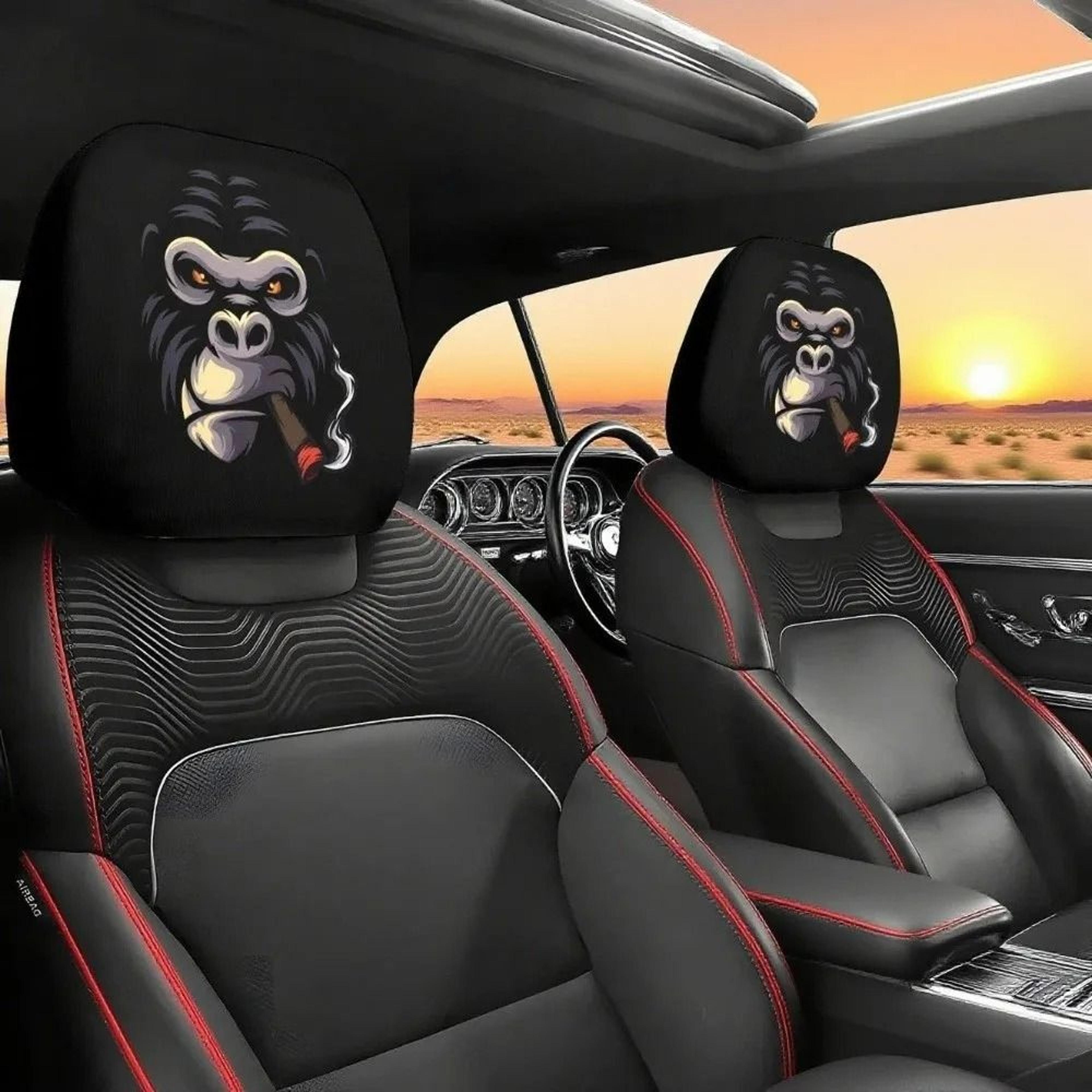 Universal Breathable Elastic Car Headrest Cover 16