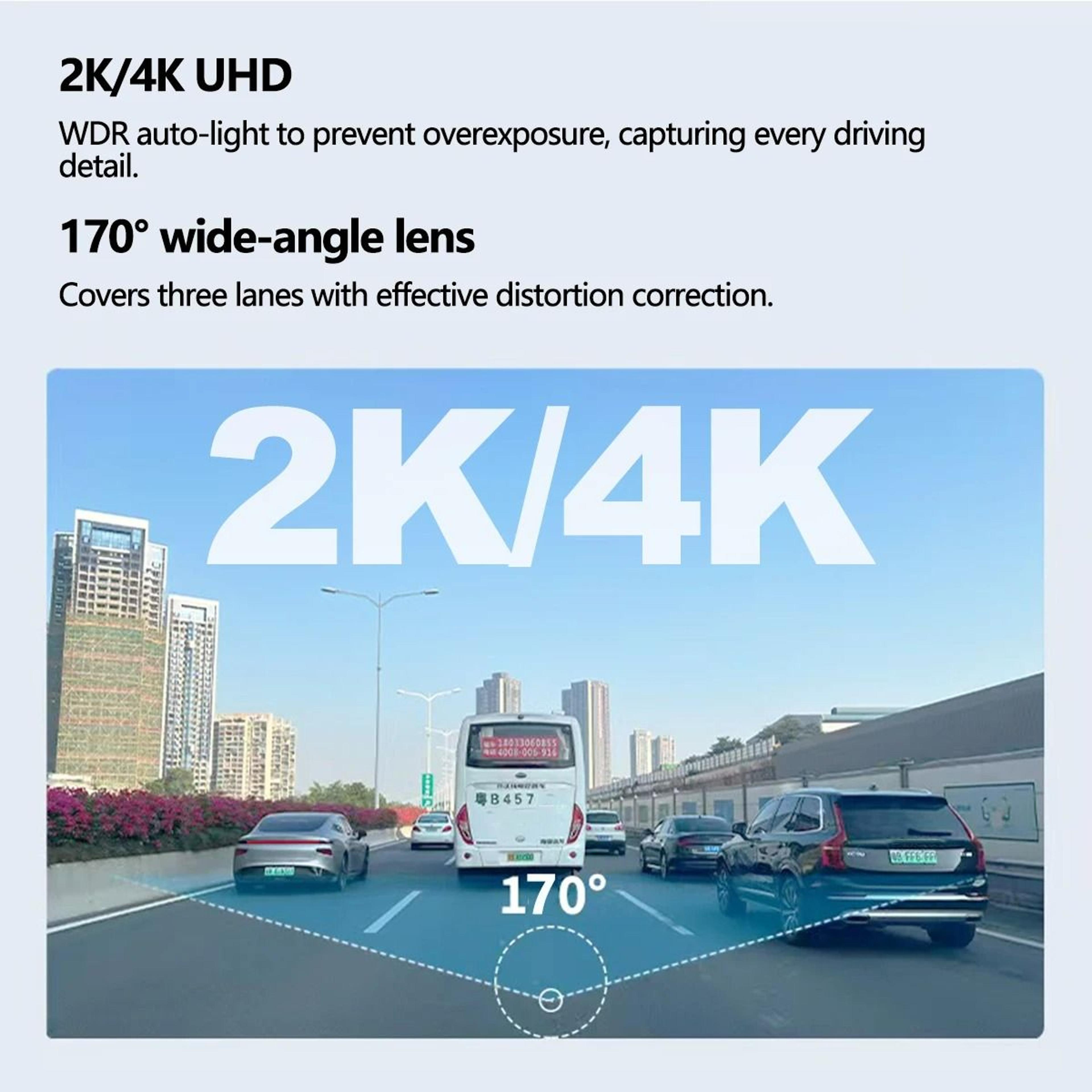 UltraHD 4K WiFi Mini Front Dash Cam 3