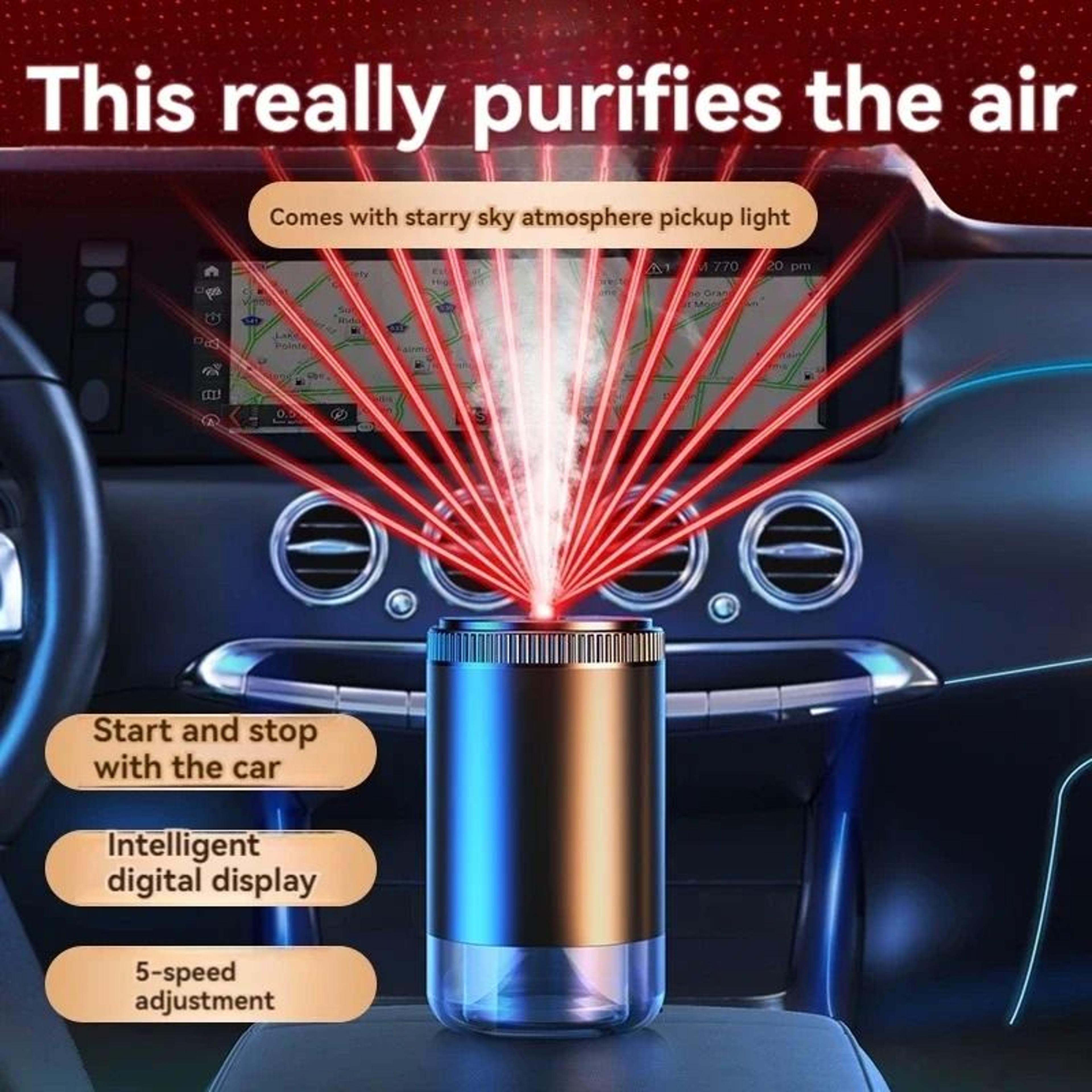 Smart Intelligent Car Air Freshener  RGB Starry Sky Diffuser 4