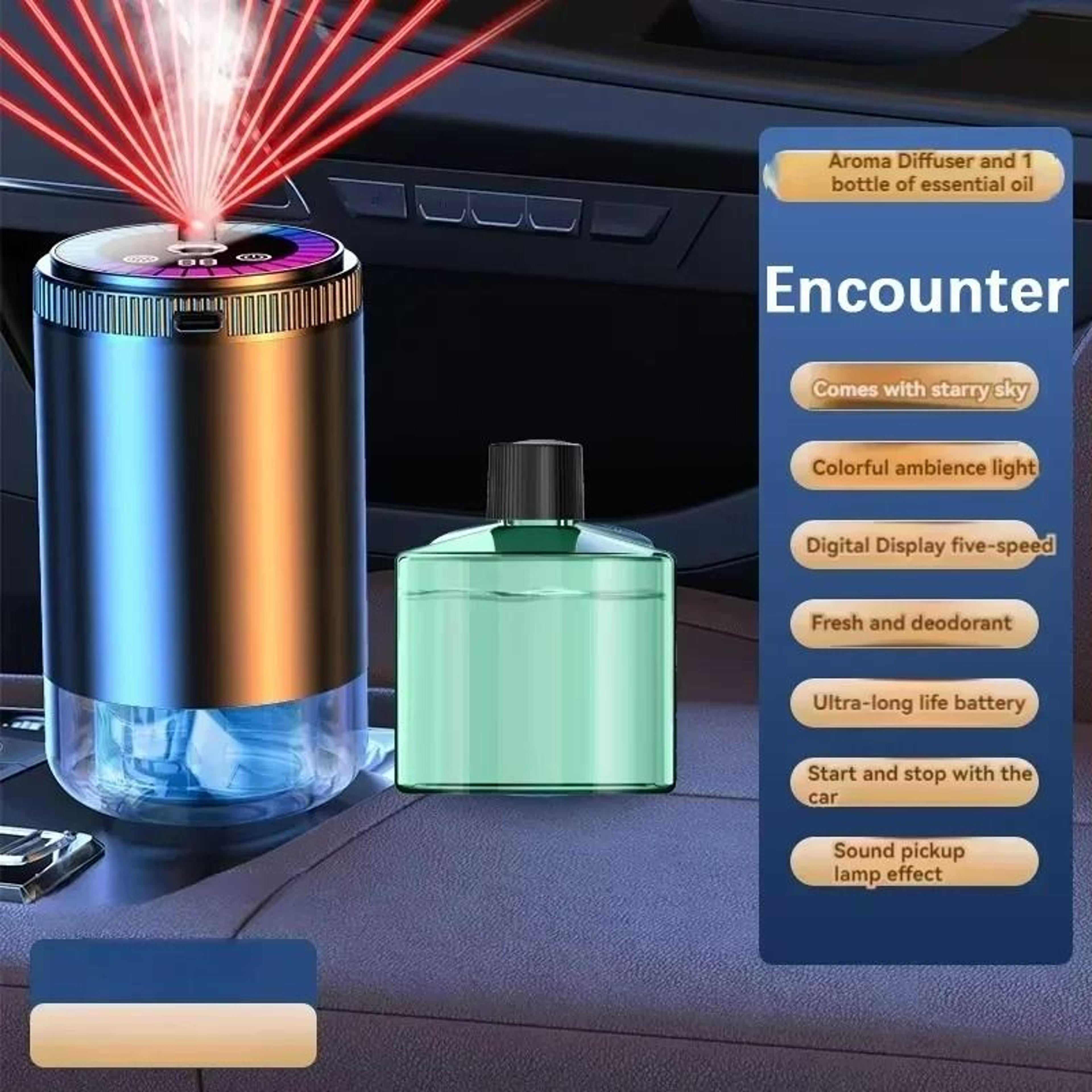 Smart Intelligent Car Air Freshener  RGB Starry Sky Diffuser 15