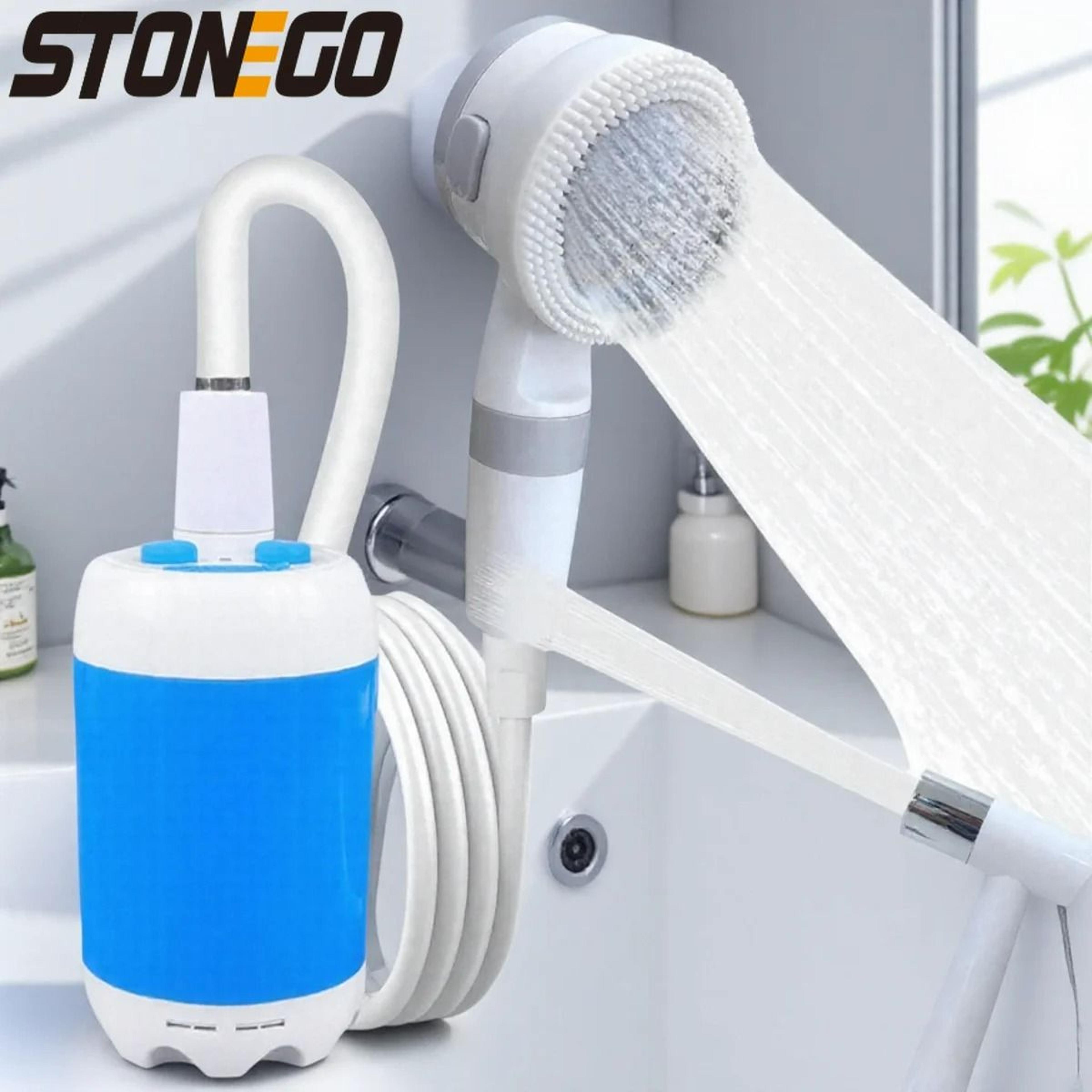 portable multi-purpose rechargeable outdoor shower system