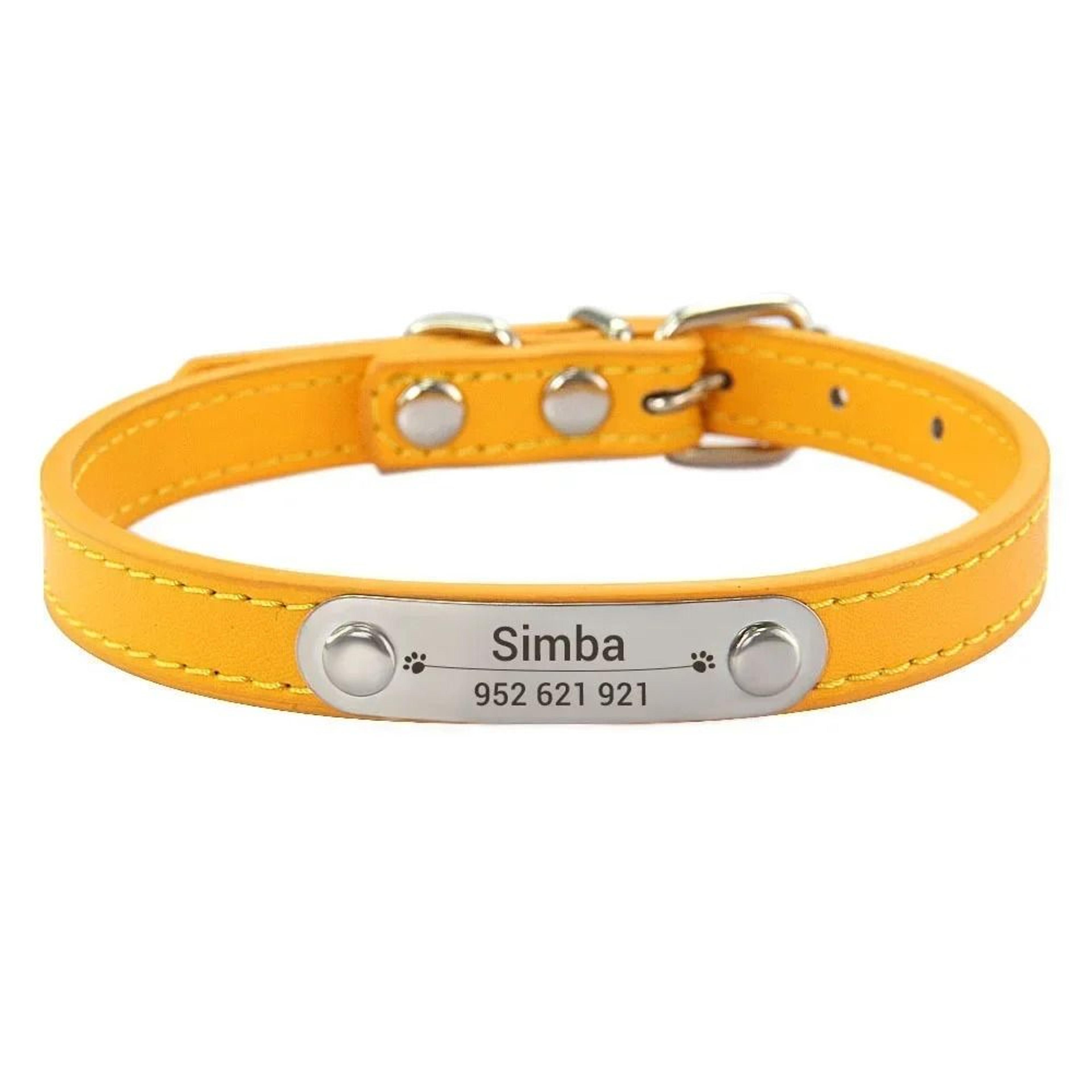 Executive Personalized ID Leather Pet Collar 17