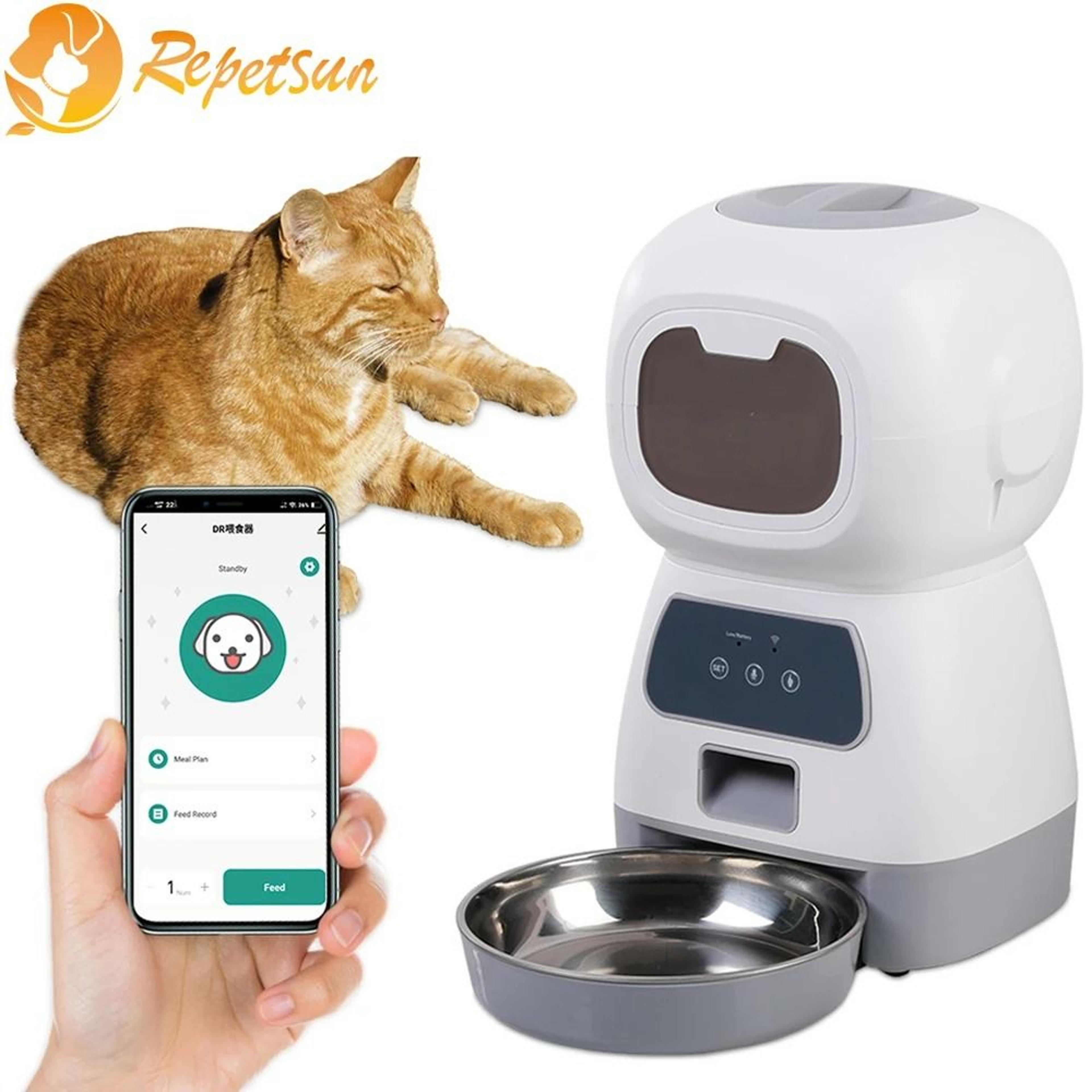 35L Smart WiFi Automatic Pet Feeder  Precision Slow Feeding With Voice Recorder 1