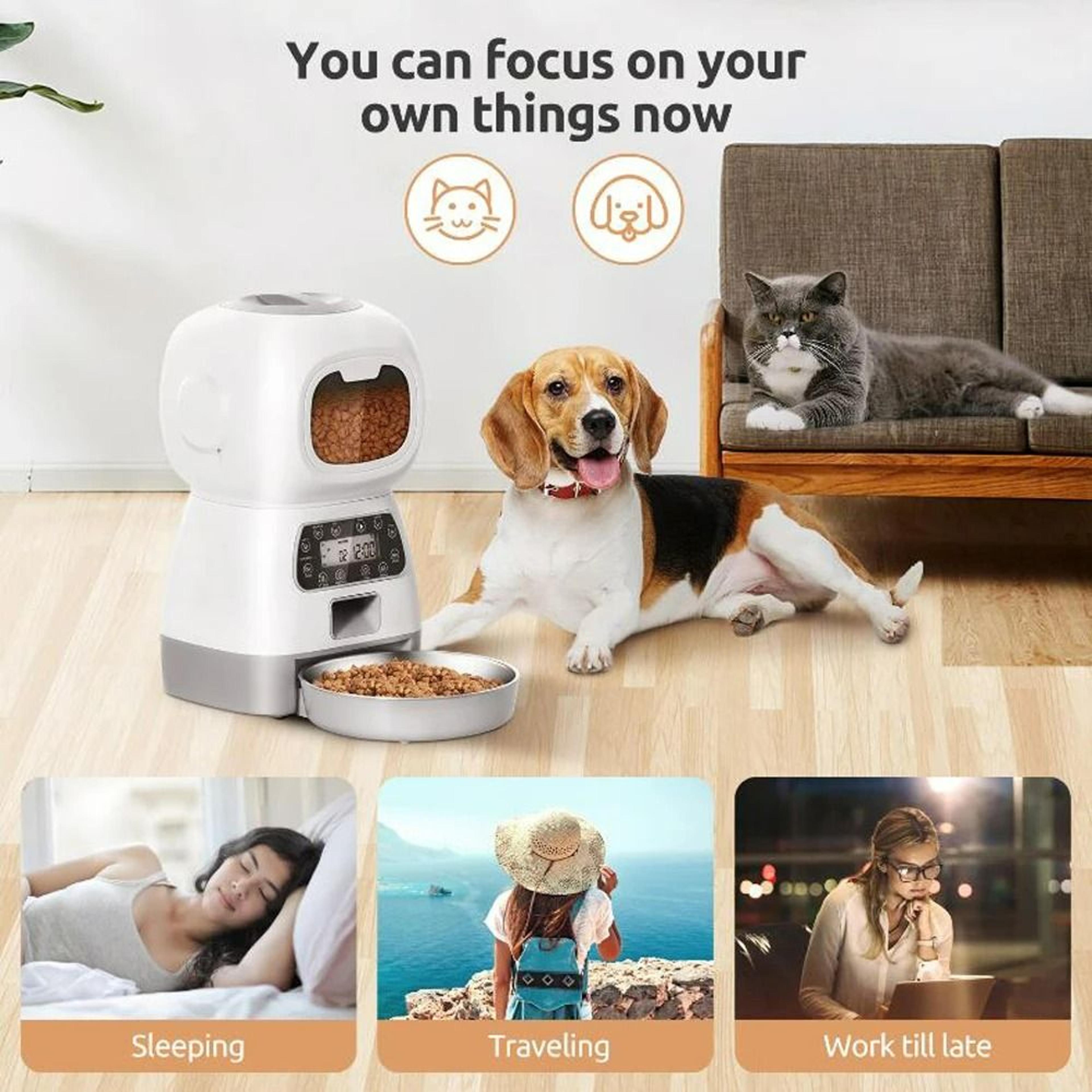35L Smart WiFi Automatic Pet Feeder  Precision Slow Feeding With Voice Recorder 6