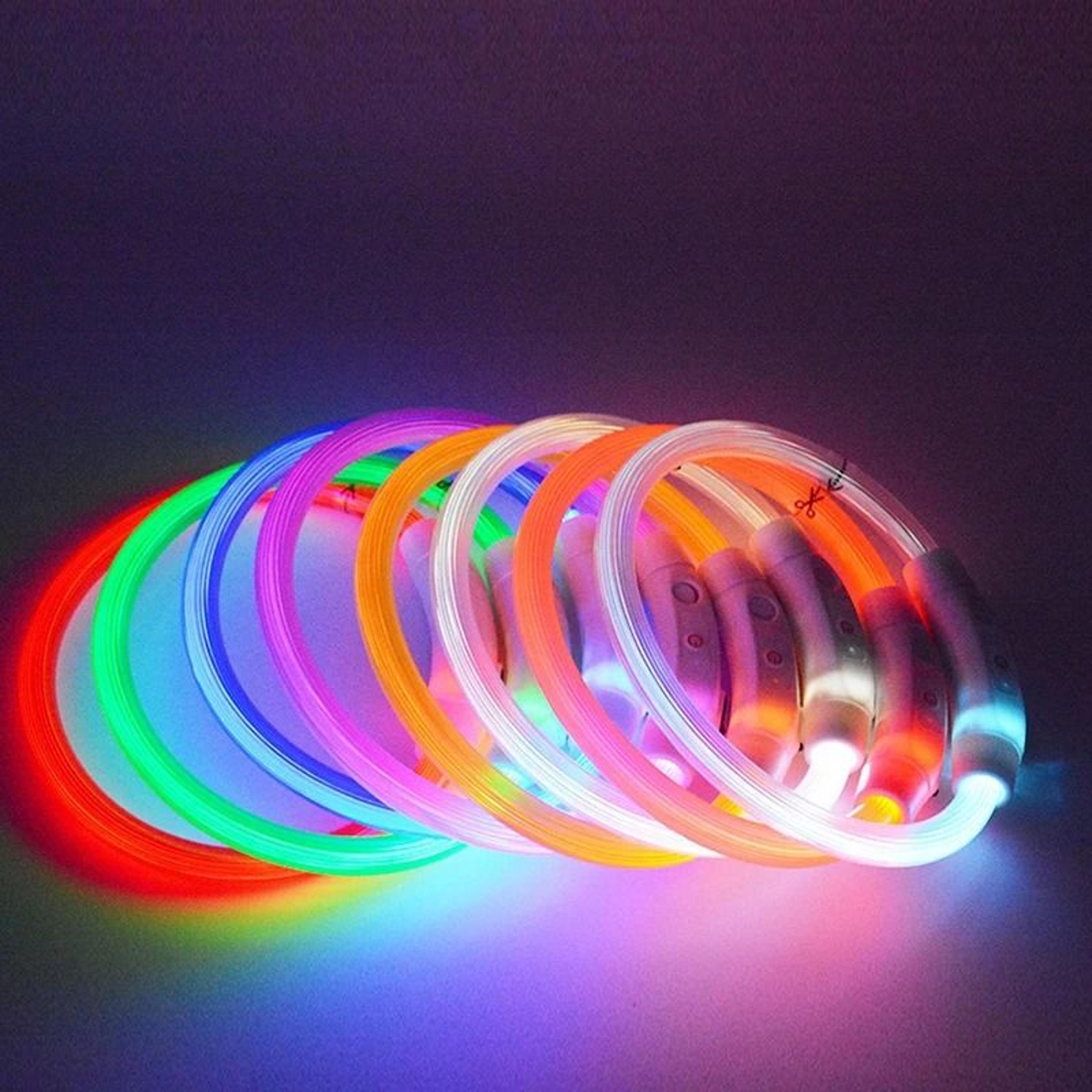 HighVisibility Luminous LED Dog Collar  UltraBright Night Safety Light 4