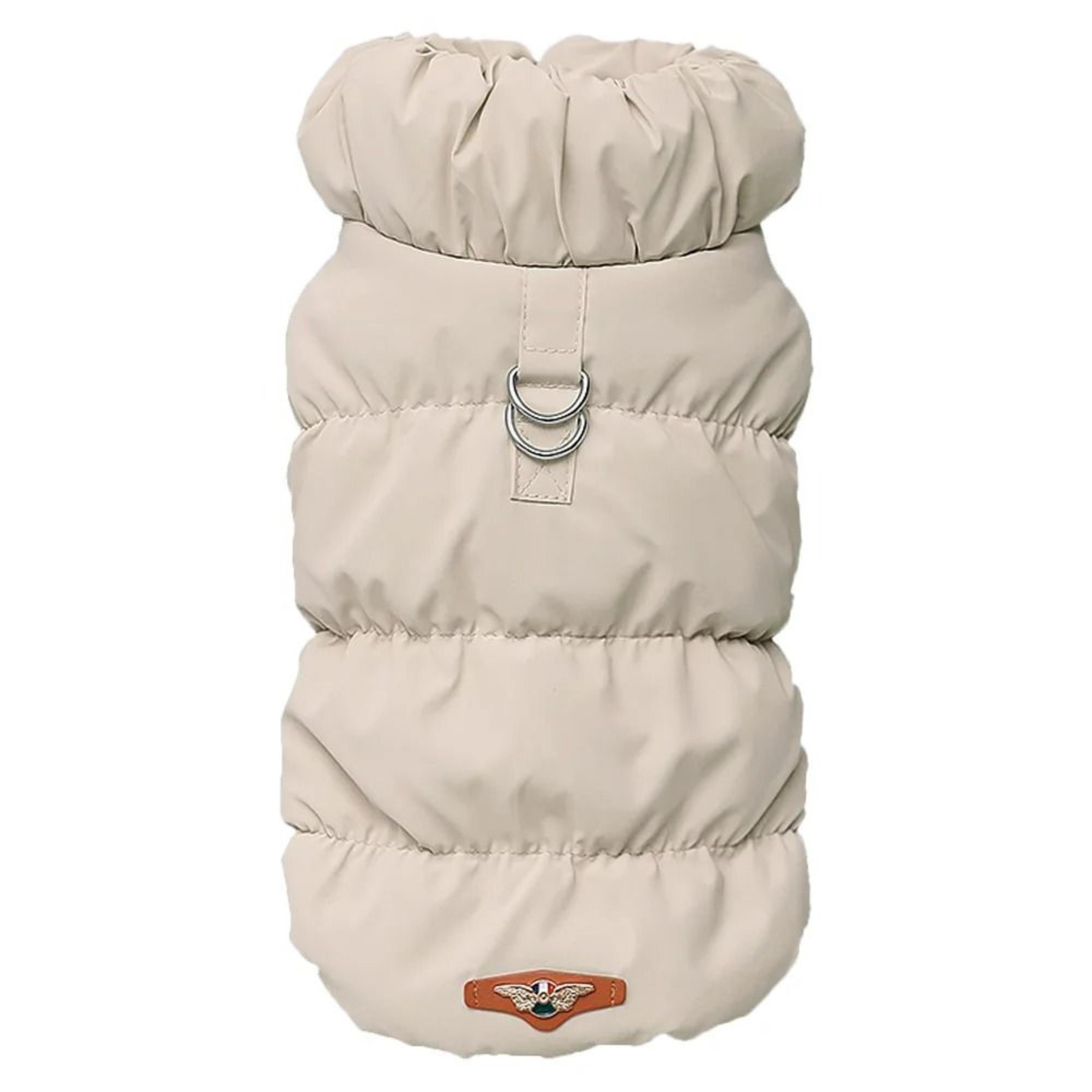 Insulated Winter Dog Puffer Jacket  Soft Padded Puppy Vest With Integrated Harness DRings 12