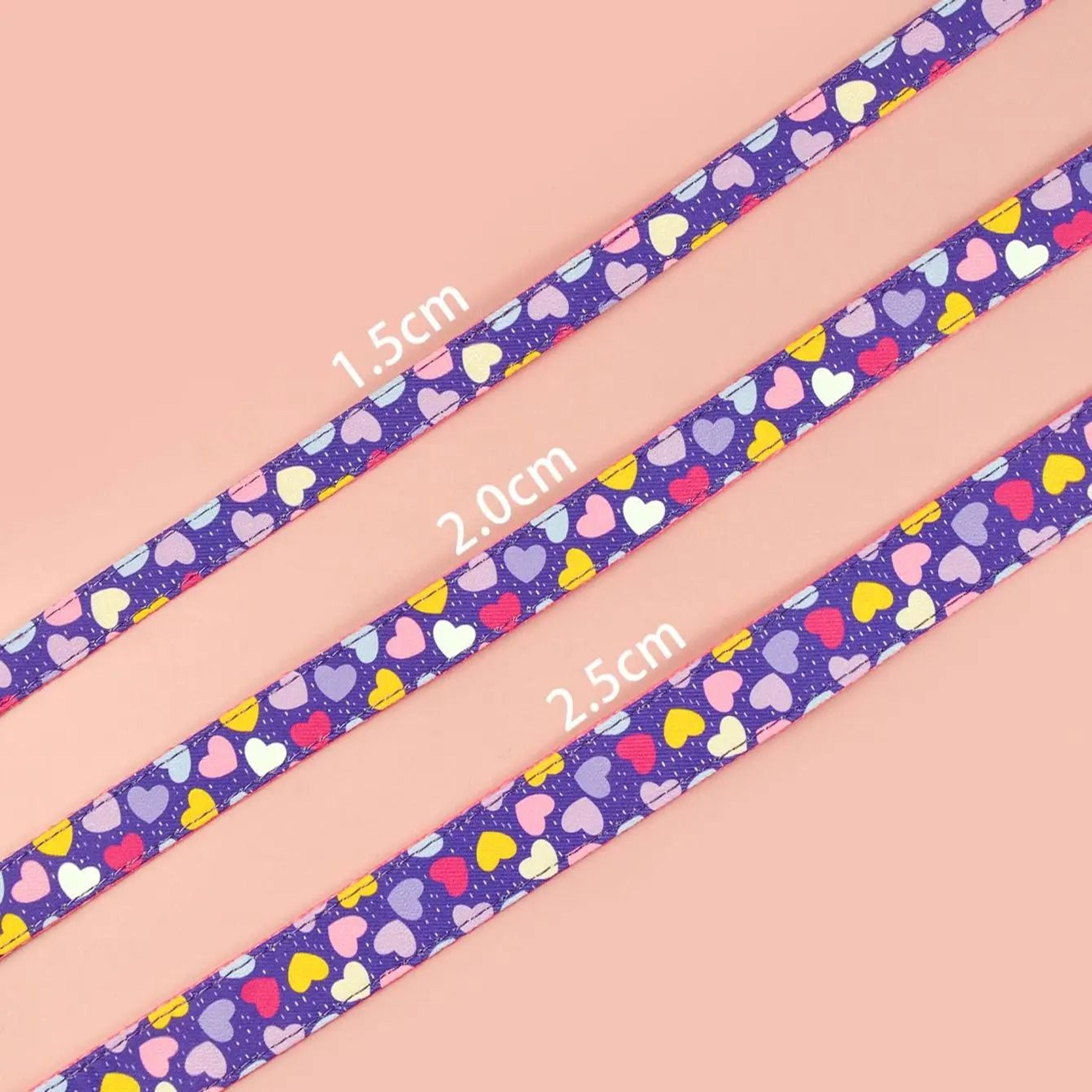 Patterned Pet Collar  Adjustable DoubleSided Print With GoldTone Metal Buckle 6