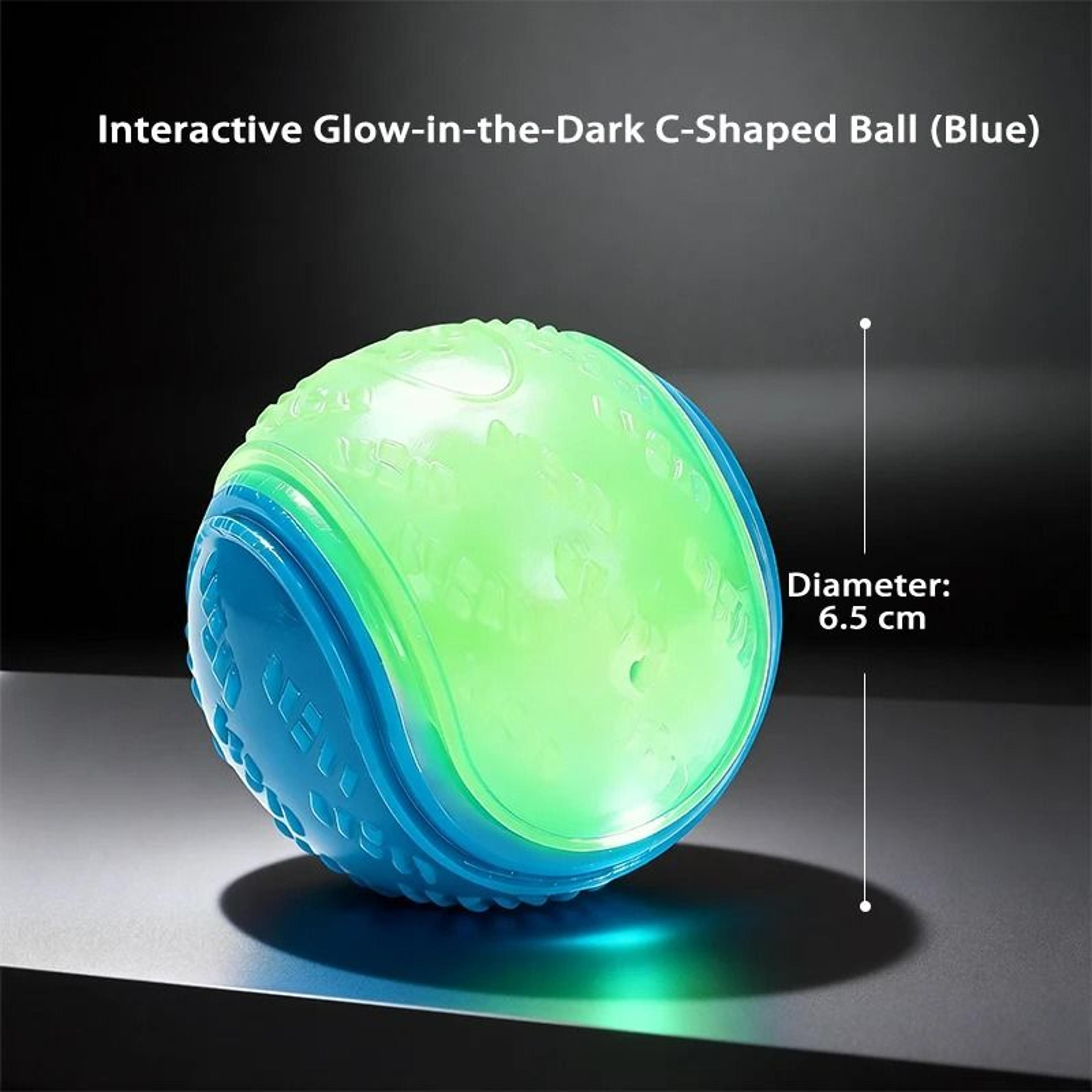 HighVisibility Glow Dog Toy Ball  Durable Rubber Fetch Ball For HighEnergy Breeds 14