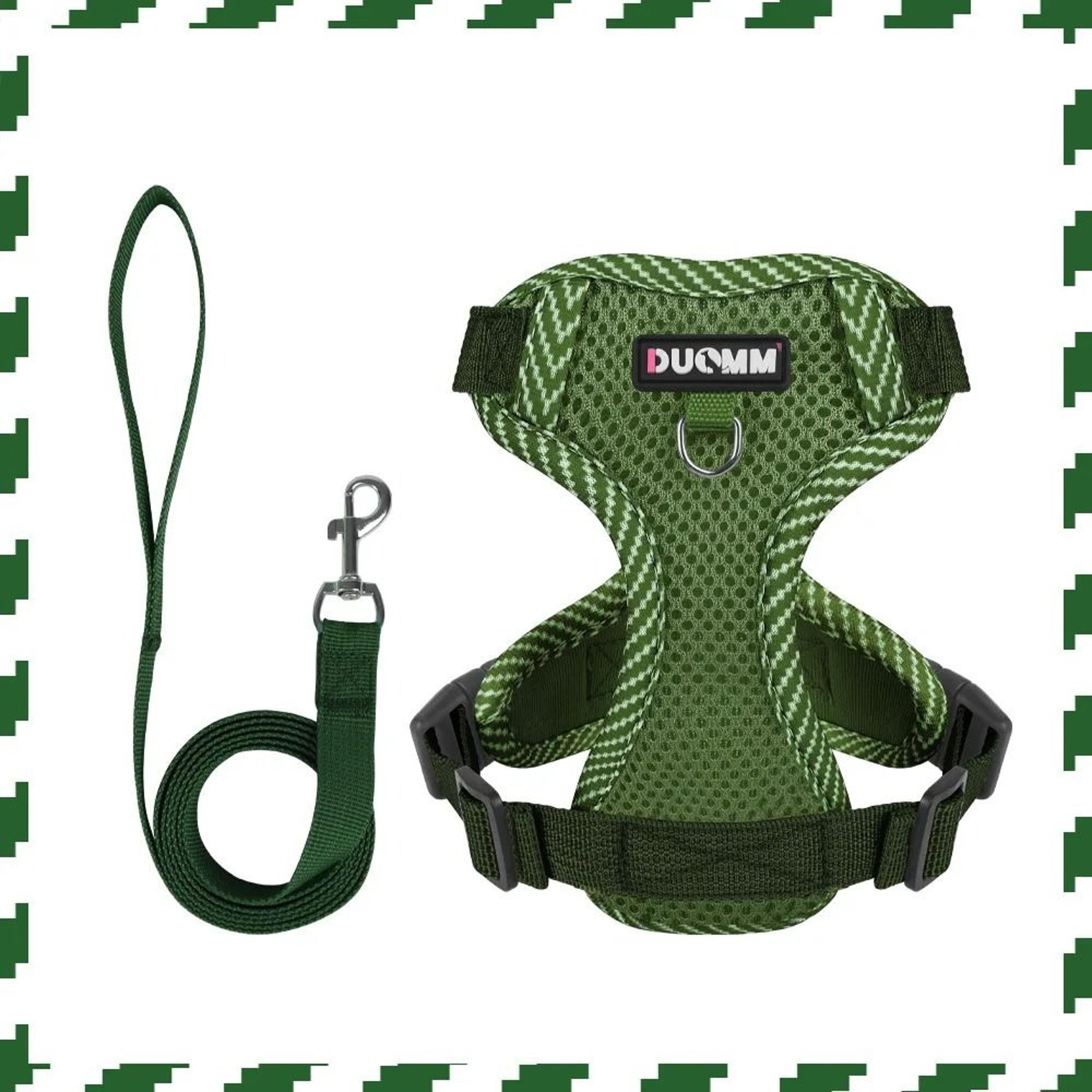 Breathable Reflective Harness Set  Comfortable Patterned Vest  Leash For Small To Medium Pets 8