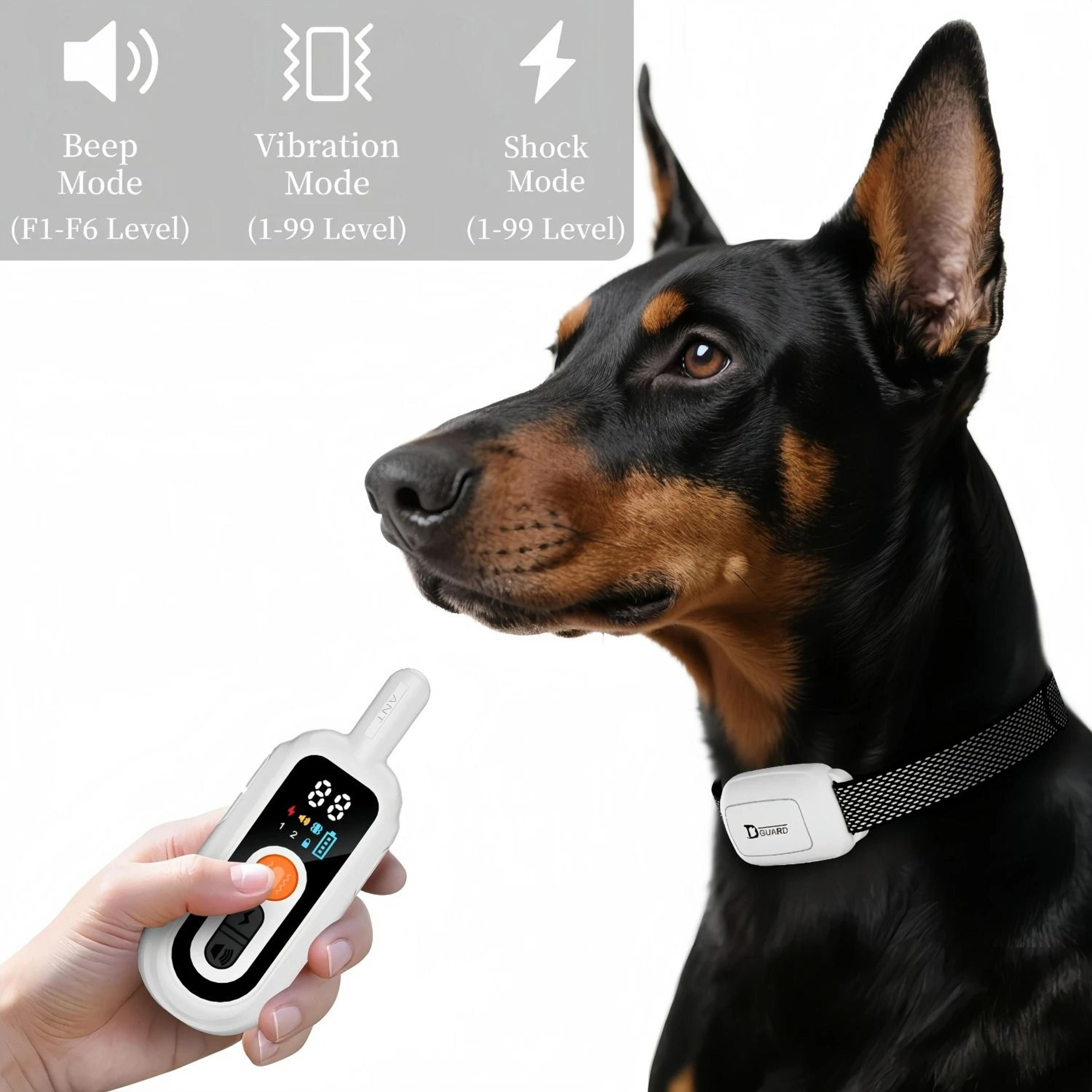 3300ft Smart AntiBark Training System  LongRange Rechargeable Electric Collar For Precision Behavio 3