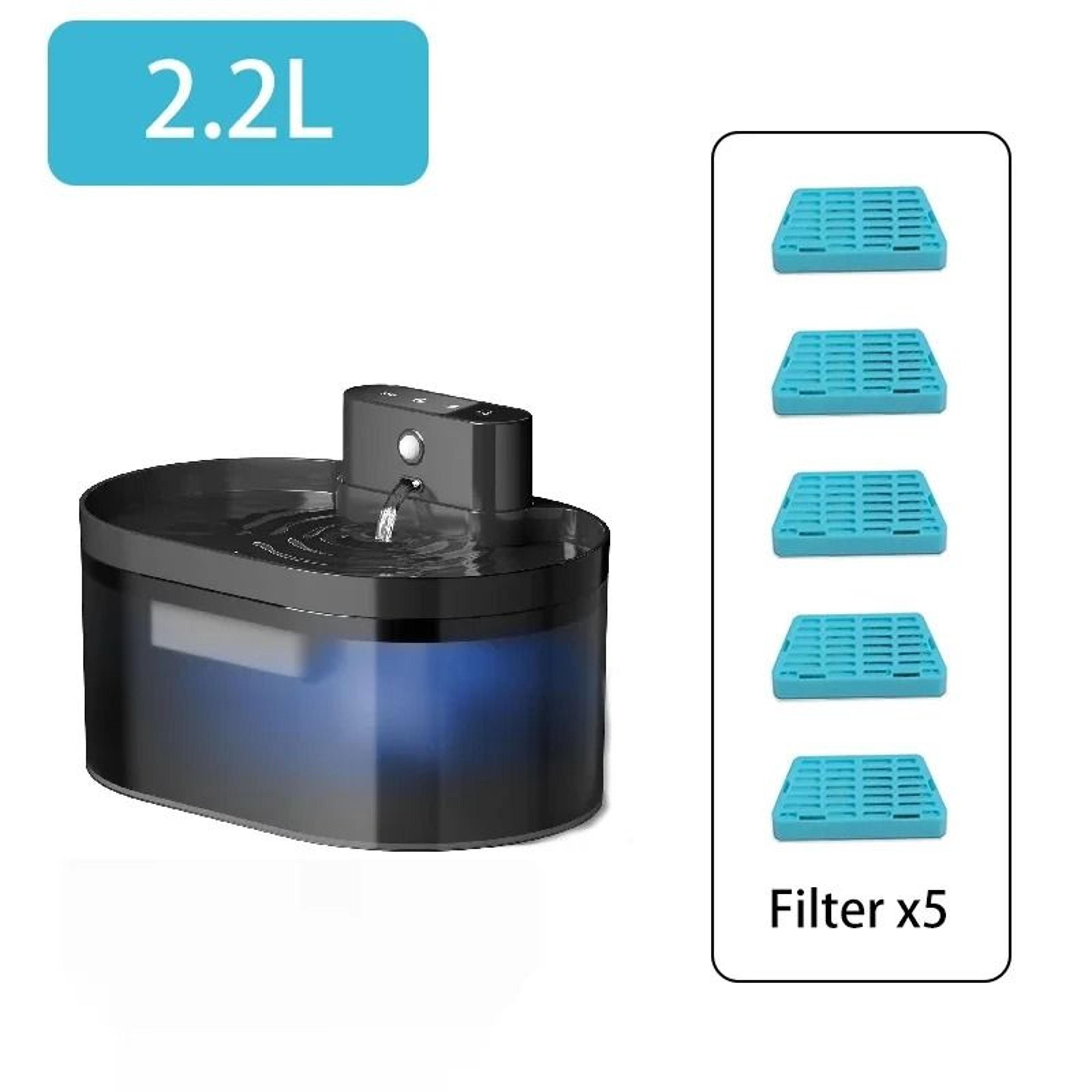22L Wireless Smart Fountain  BatteryOperated Automatic Hydration System With Motion Sensor For Cats 7
