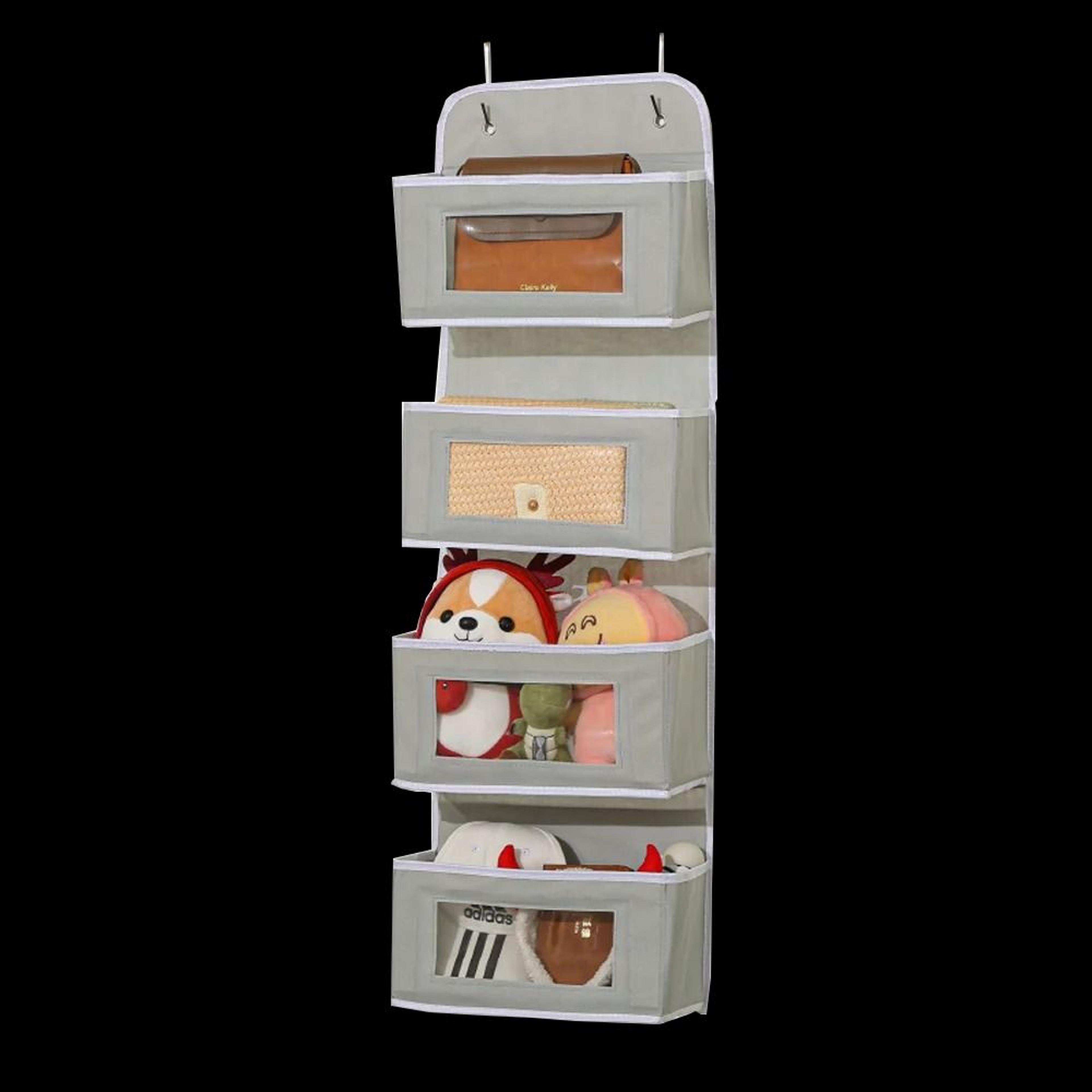 OverTheDoor Vertical Management System  HighCapacity MultiLayer Storage For Dorms Closets  Toy Orga 13