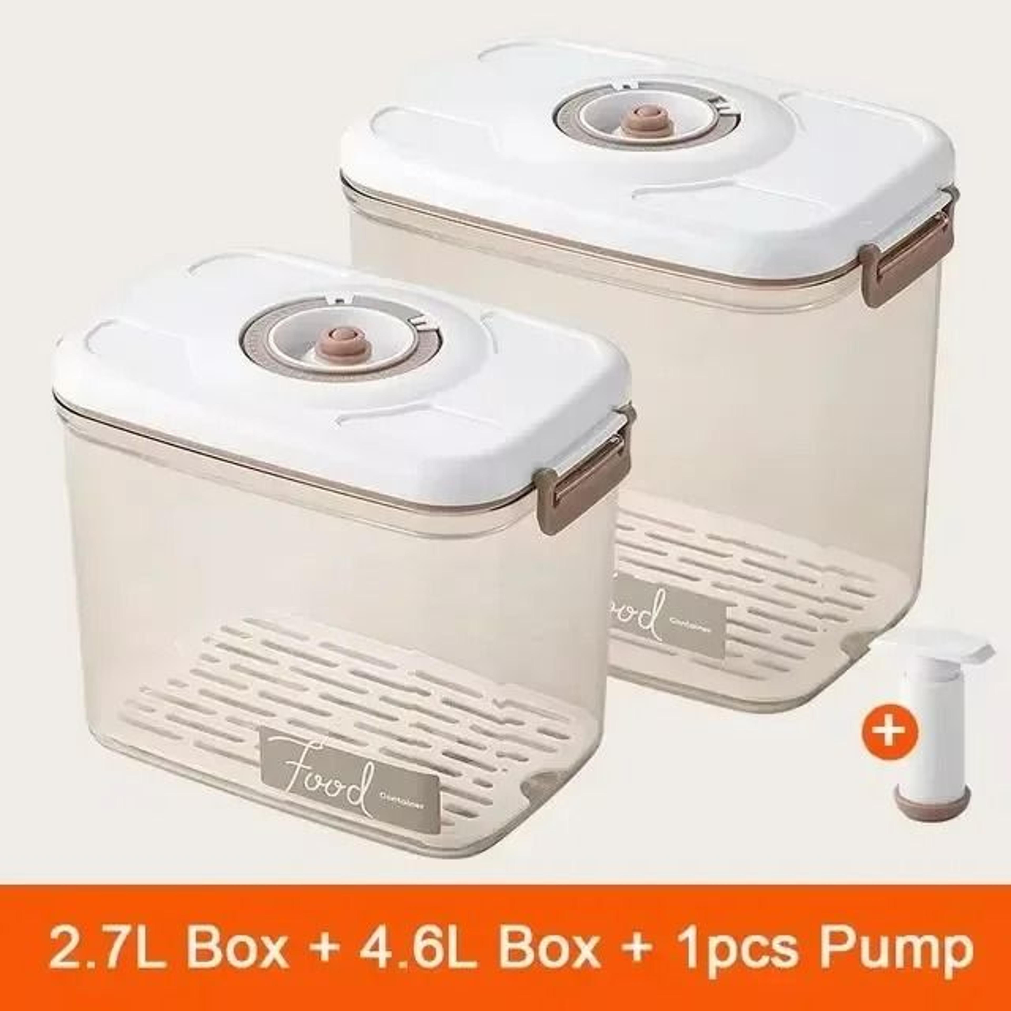 VacuumSealed Freshness Management System  HighPerformance Refrigerator Food Storage Container  Drai 13