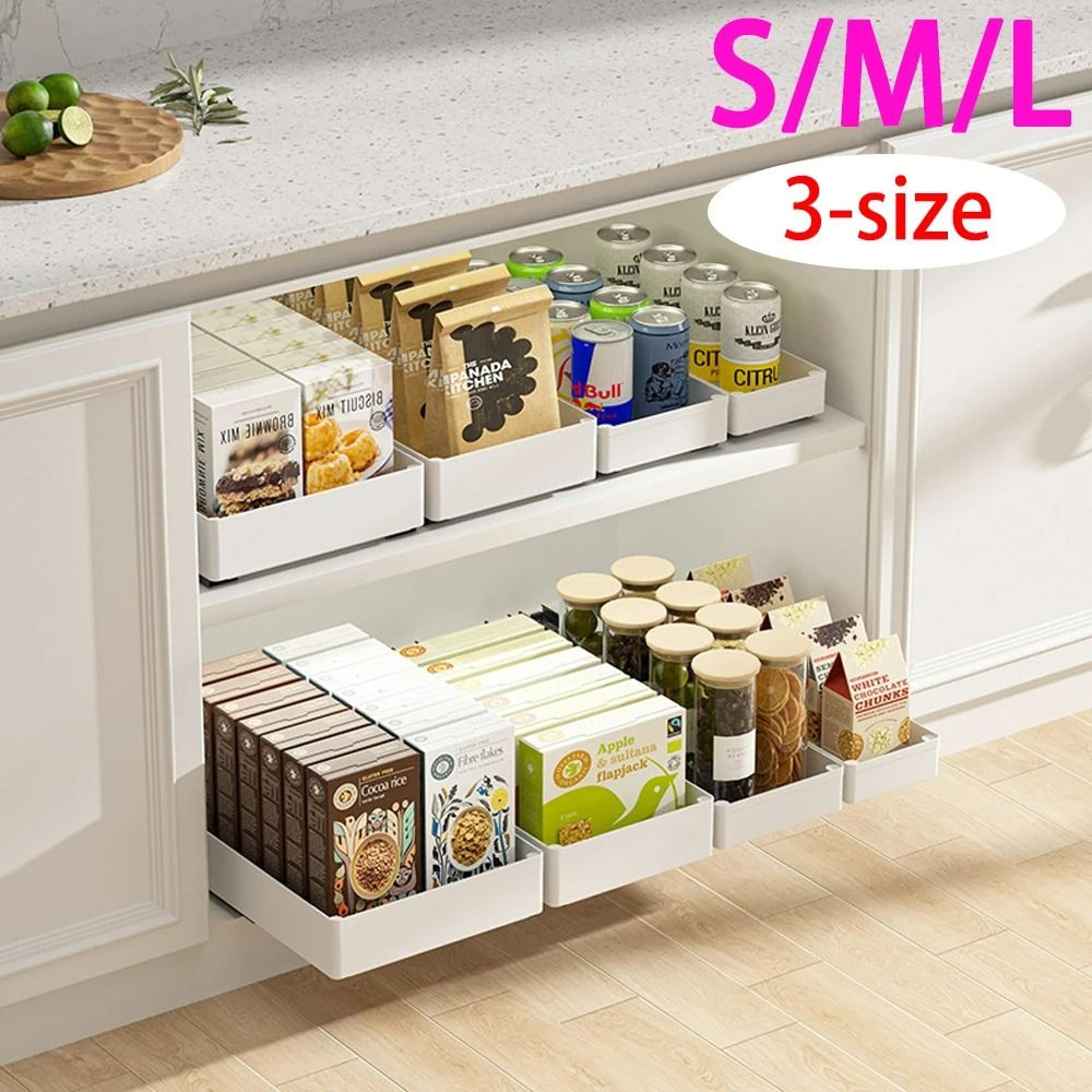 pull-out cabinet management system – punch-free under-sink sliding organizer for kitchen and pantry