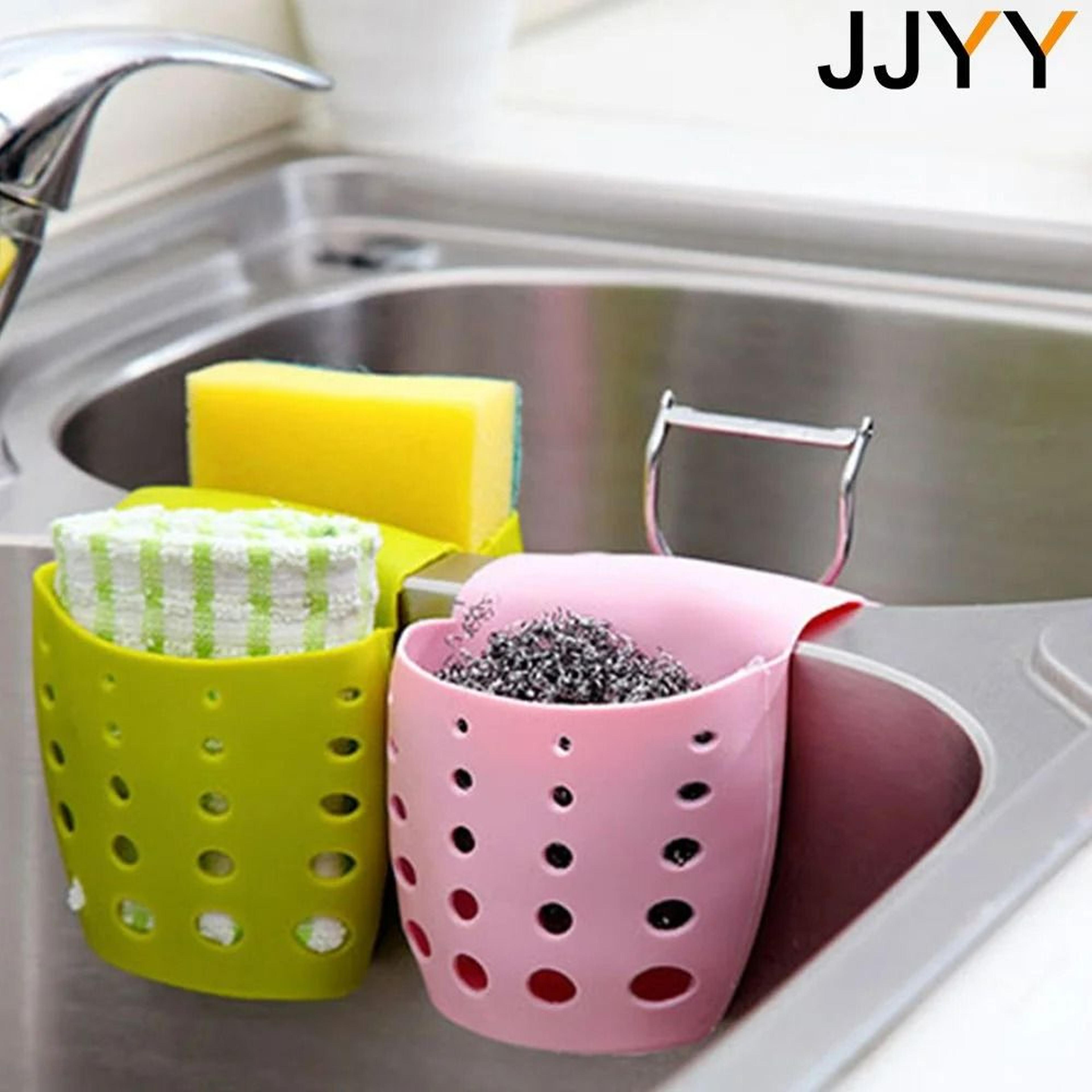 DualPocket Sink Saddle System  HighFlexibility Silicone Sponge  Soap Management Station 3