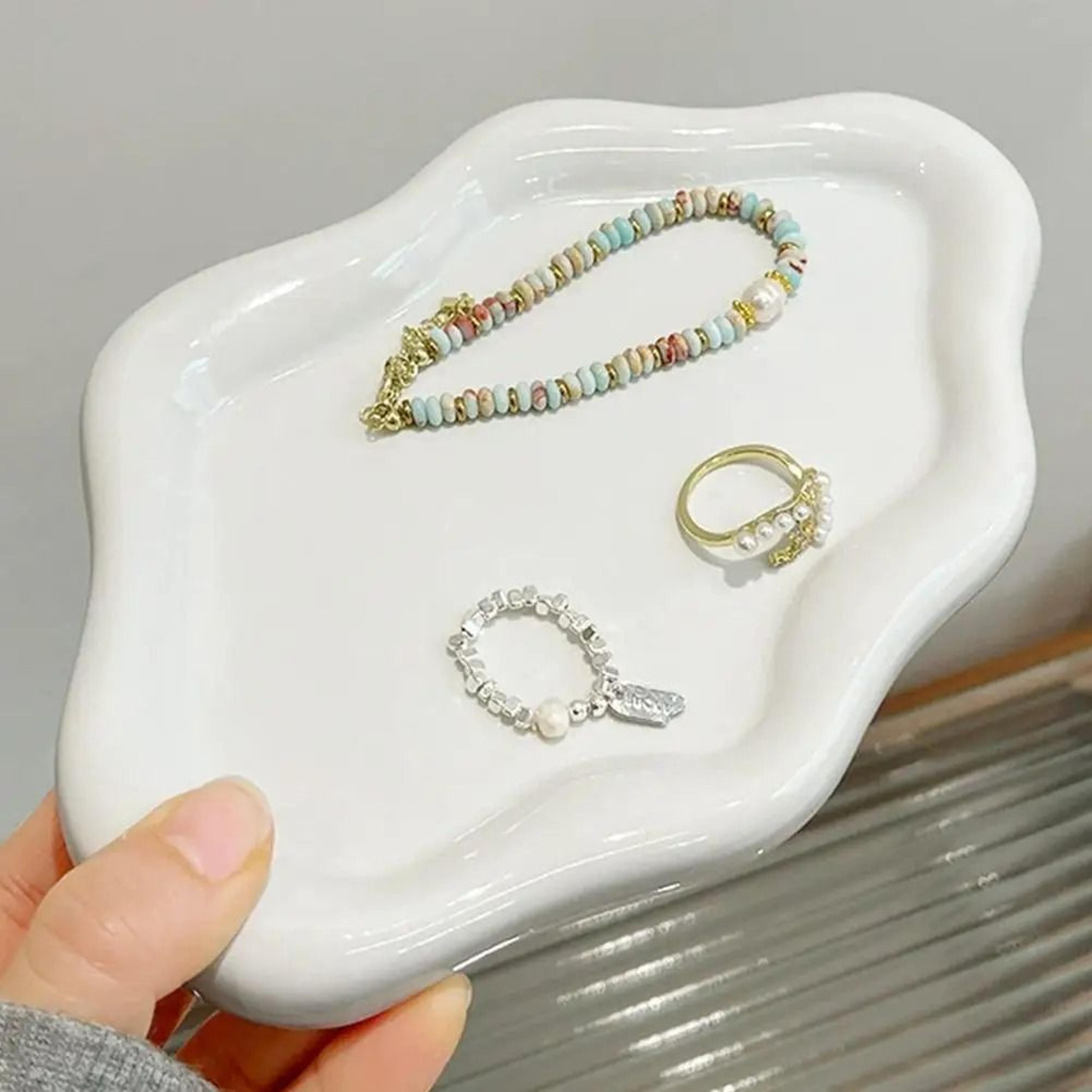 Sculptural Ceramic Management System  HighAesthetic CloudContour Jewelry Display  Desktop Organizer 4