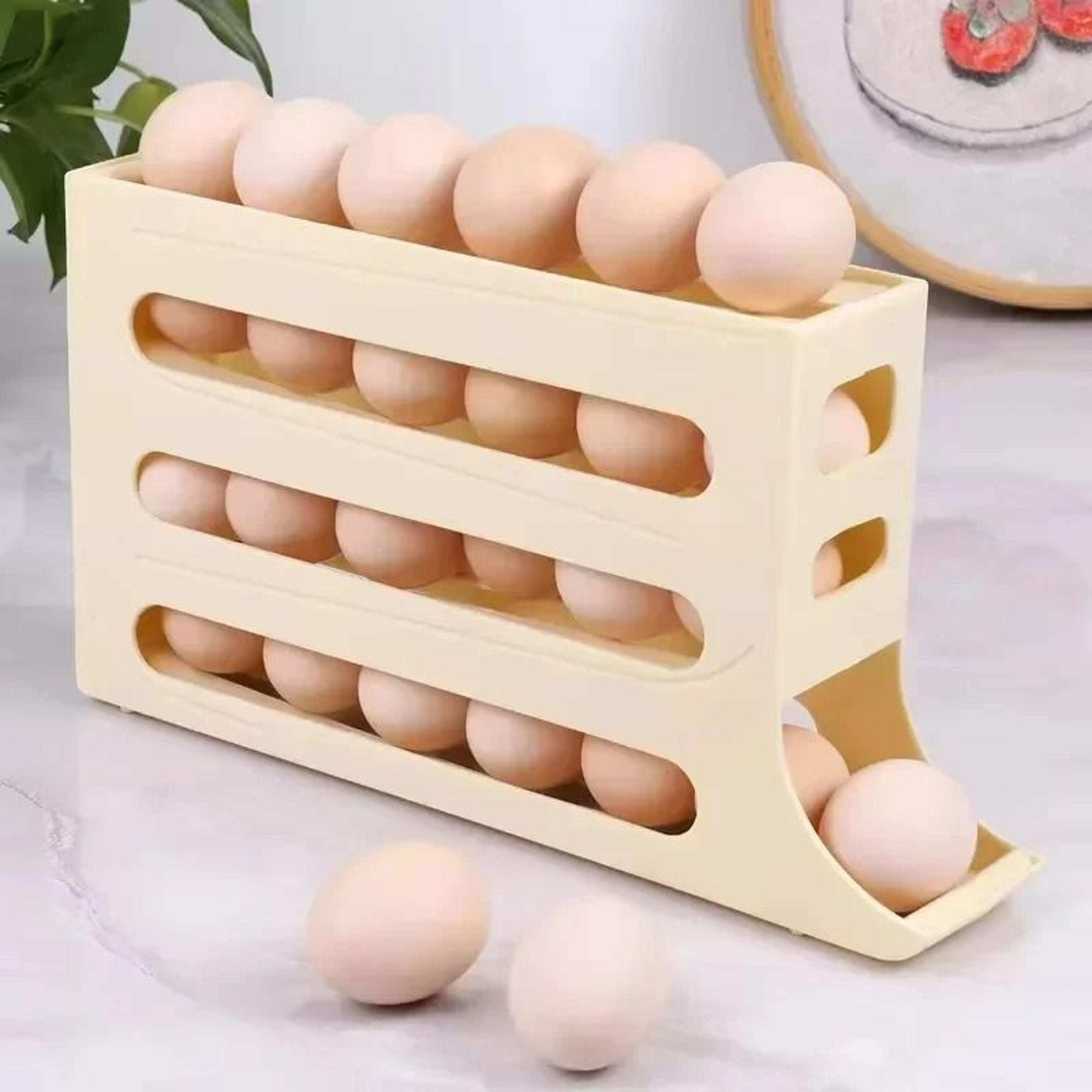 4 Tier GravityFlow Egg Management System  Automatic Rolling HighCapacity Storage Box For Refrigerat 3