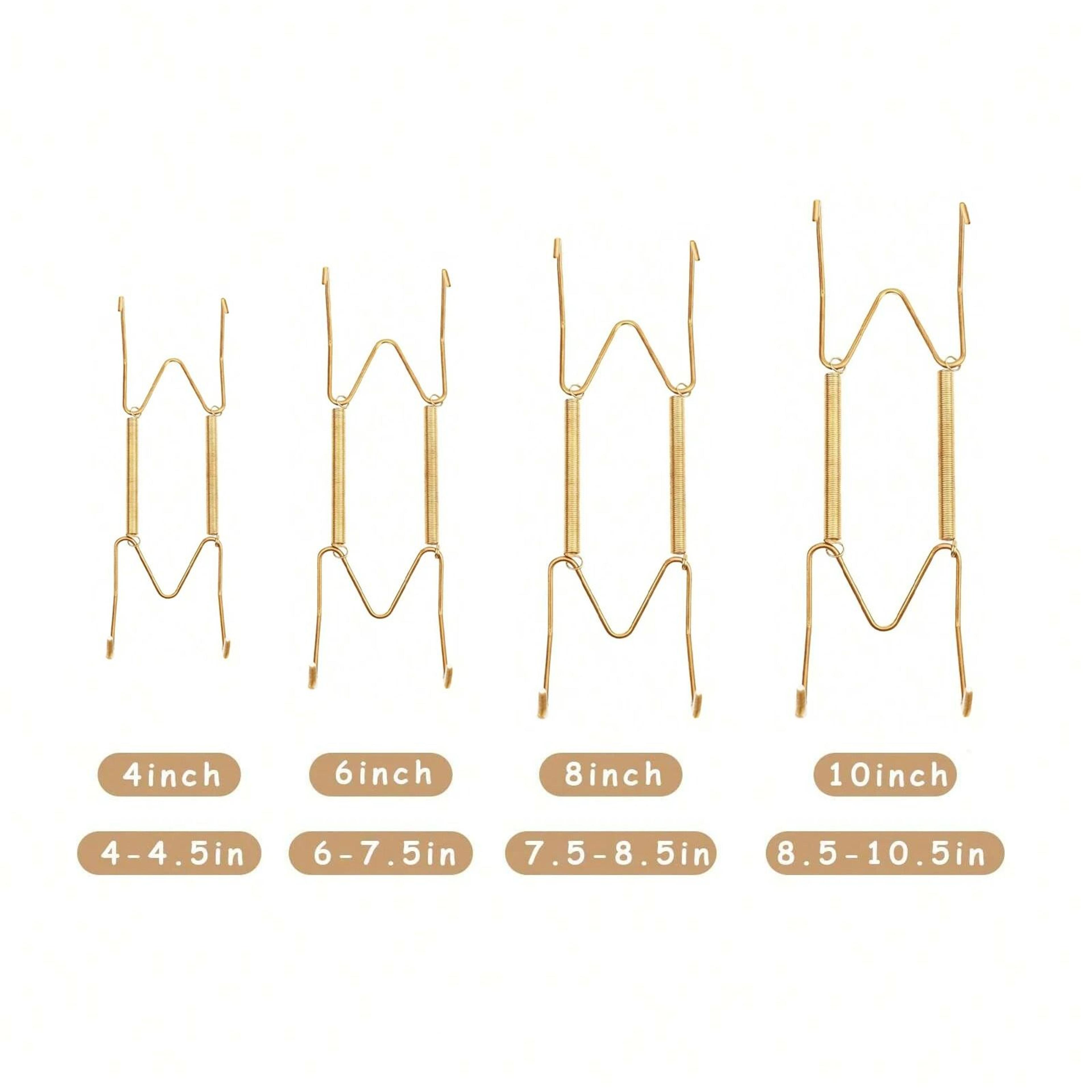 Invisible Plate Management System  3Piece WShaped Tension Spring Wall Display Hangers 5