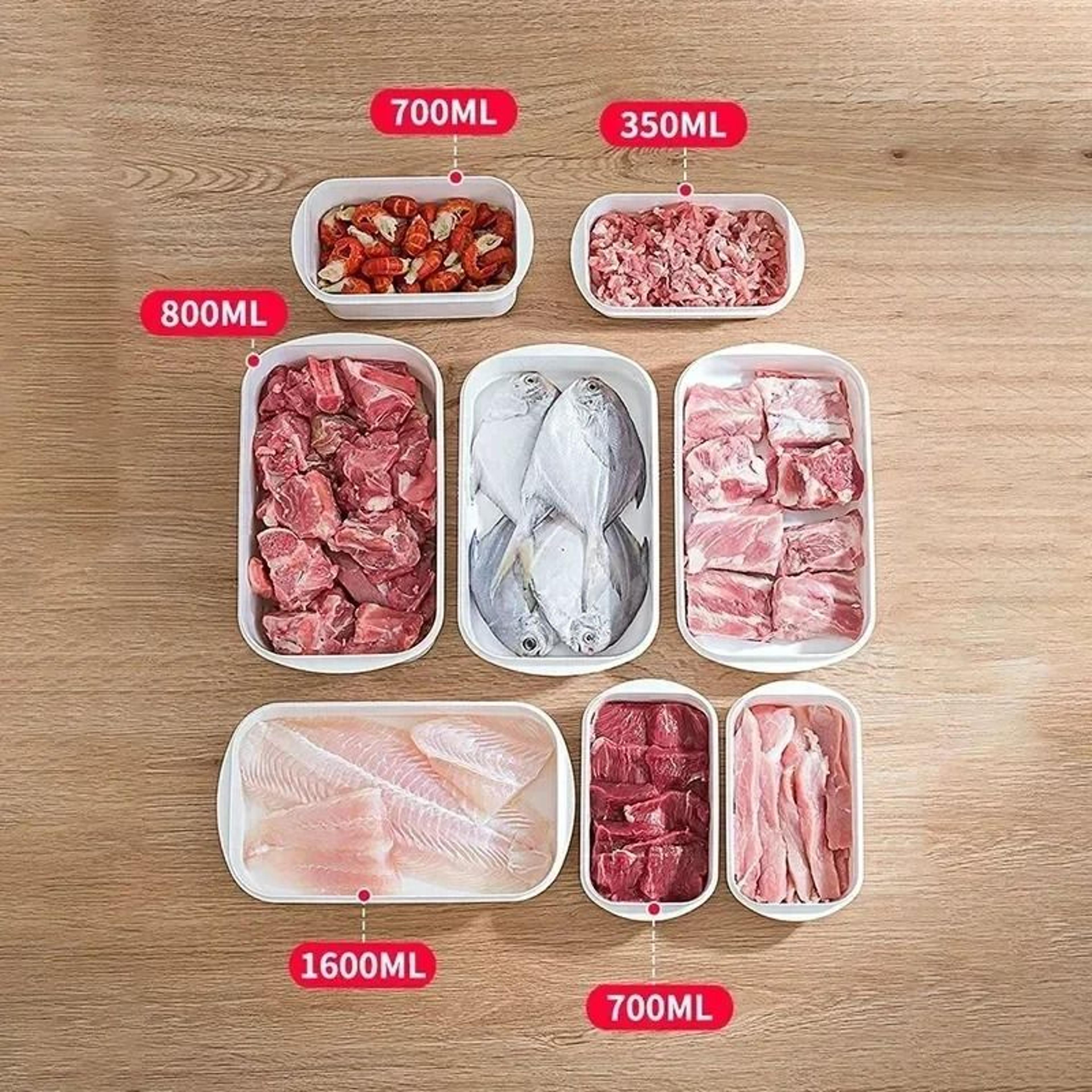 HighBarrier Pantry Management System  Rectangular Airtight Freshness Containers For Refrigerator  C 3